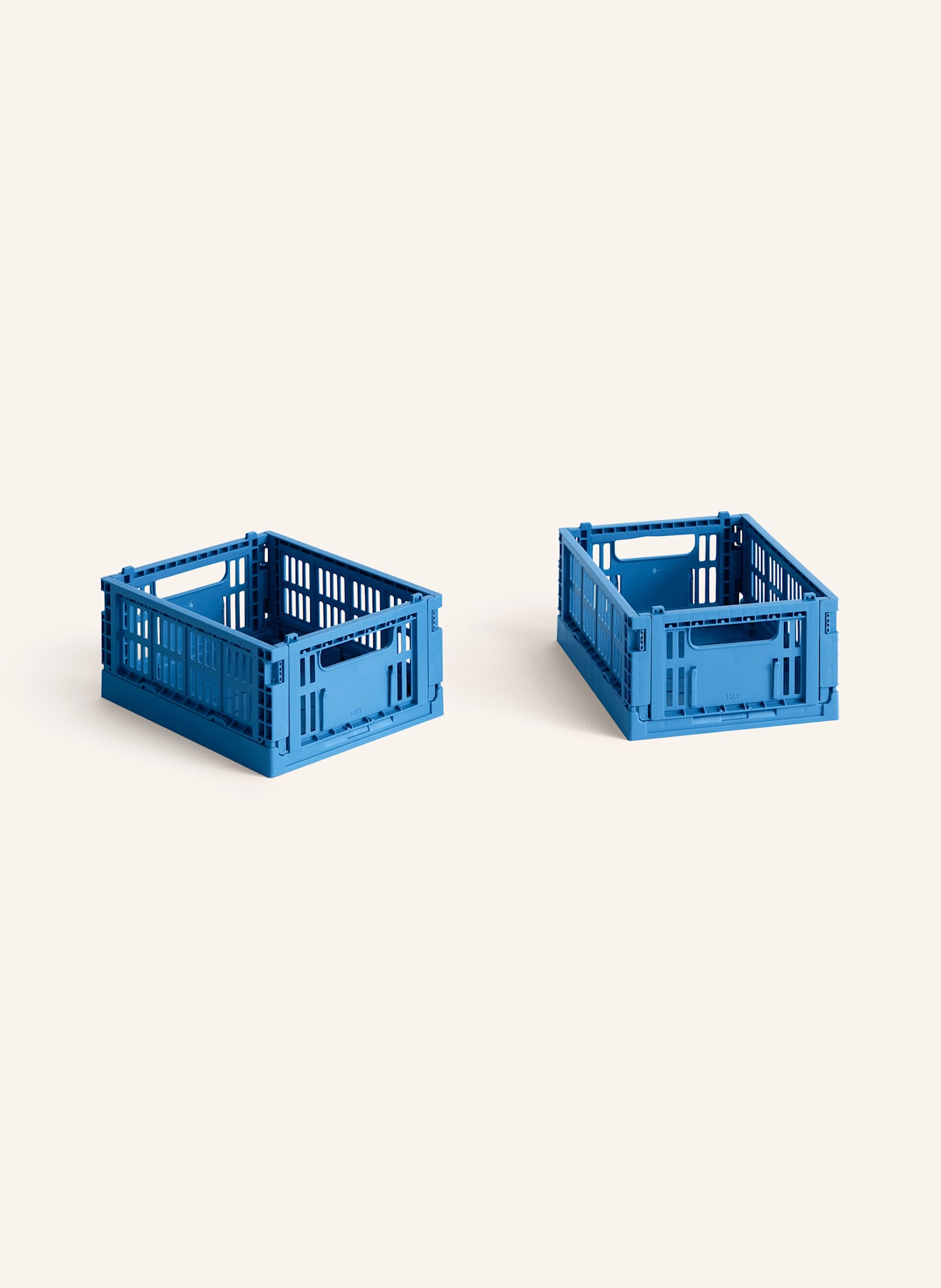 HAY 2er-Set Klappboxen COLOUR CRATE MINI: BLAU