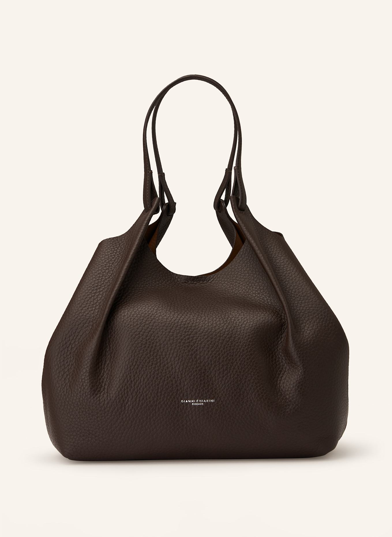 GIANNI CHIARINI Beuteltasche DUA XL mit Pouch: DUNKELBRAUN