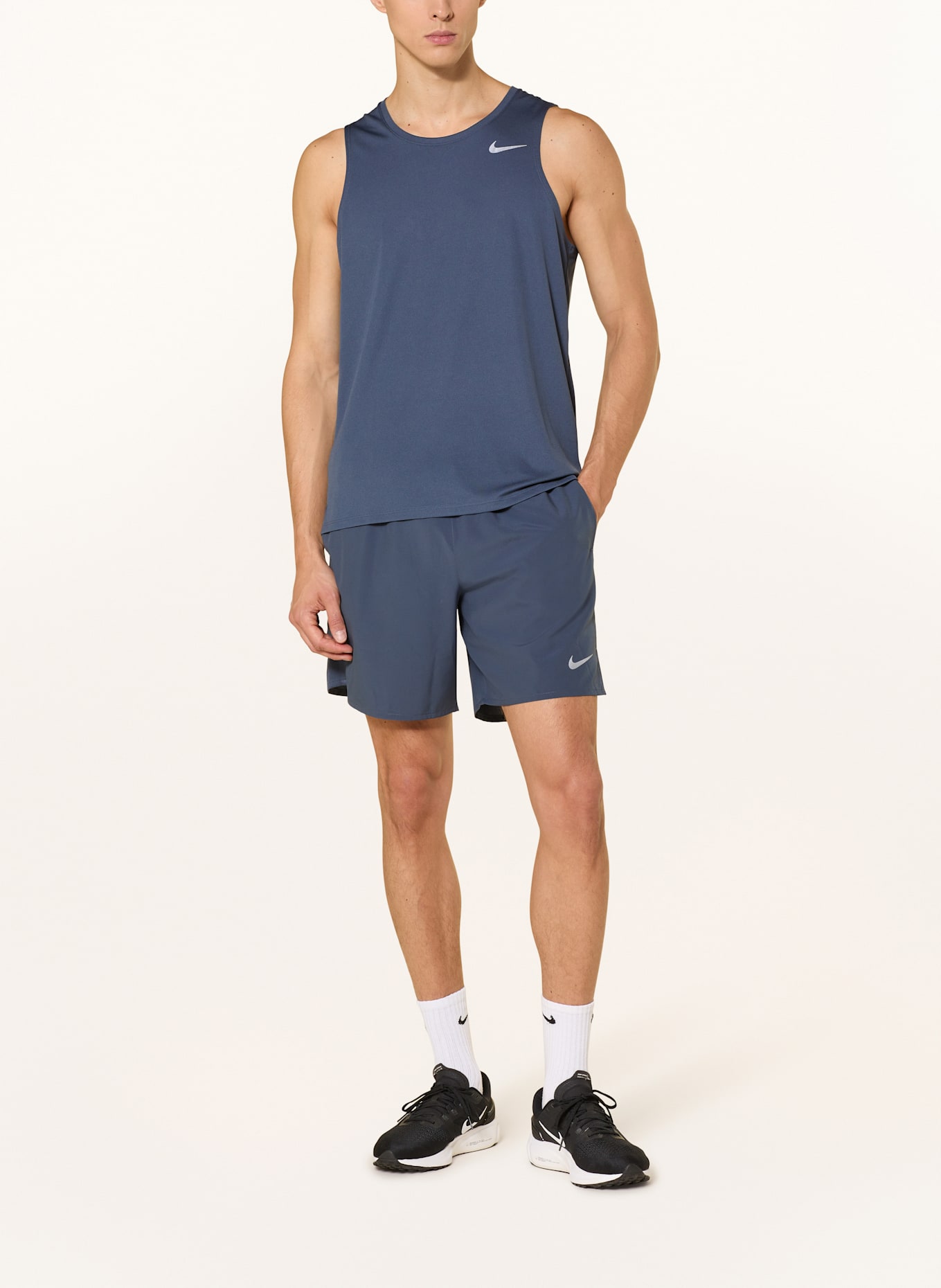 Nike Lauftop MILER: DUNKELBLAU