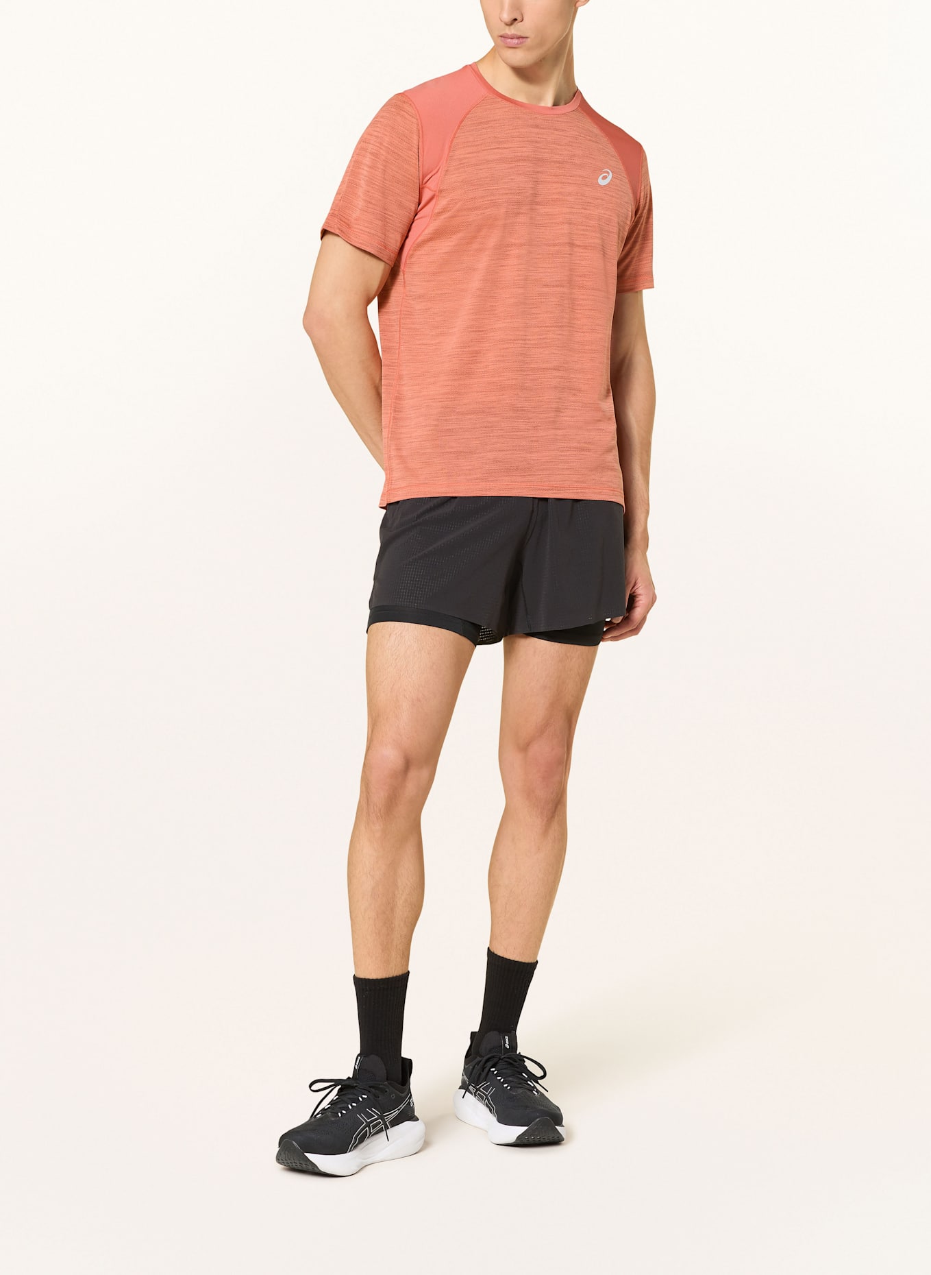 ASICS Laufshirt ROAD SS: HELLROT