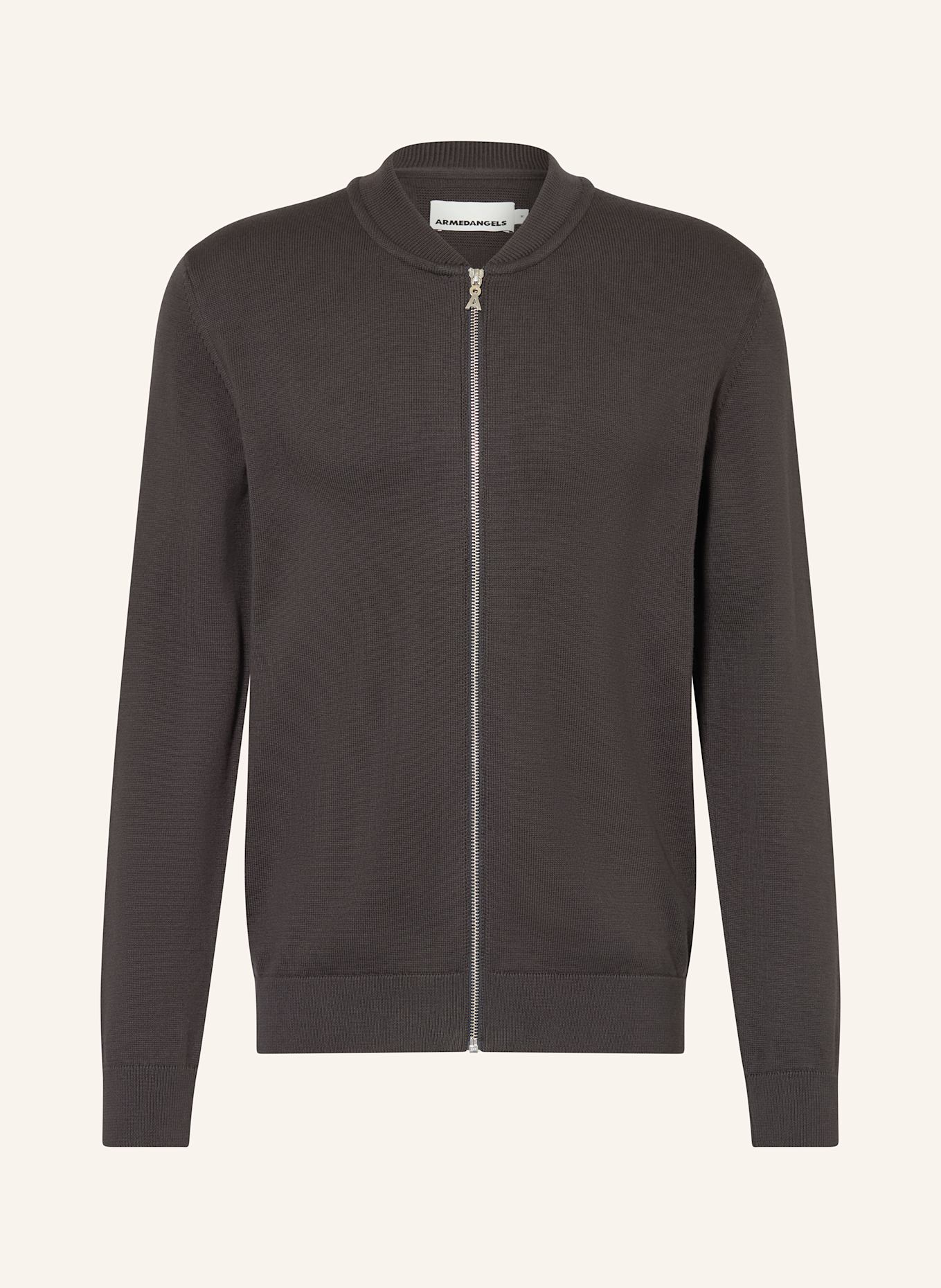 ARMEDANGELS Strickjacke AGAAMO: DUNKELGRAU