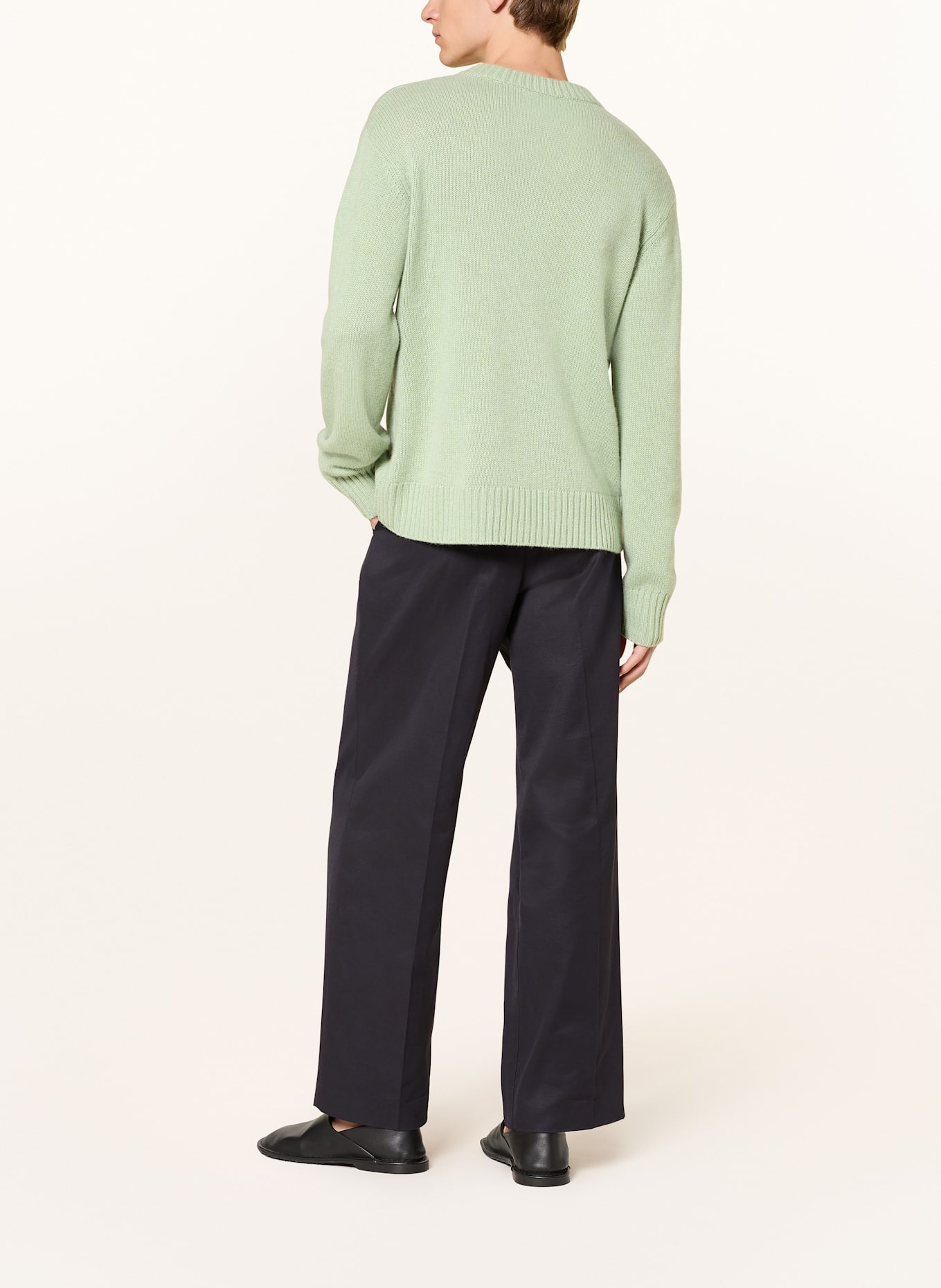 LISA YANG Kašmírový svetr KRISTIAN: SVĚTLE ZELENÁ