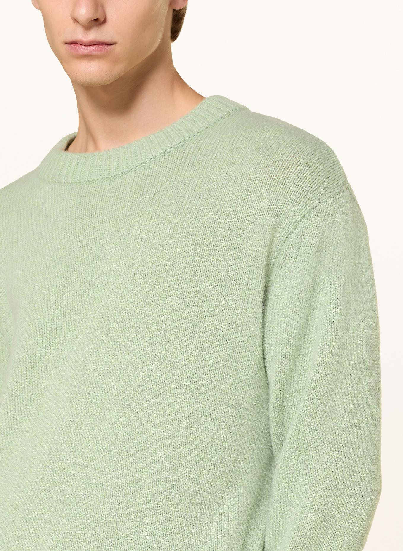 LISA YANG Kašmírový svetr KRISTIAN: SVĚTLE ZELENÁ