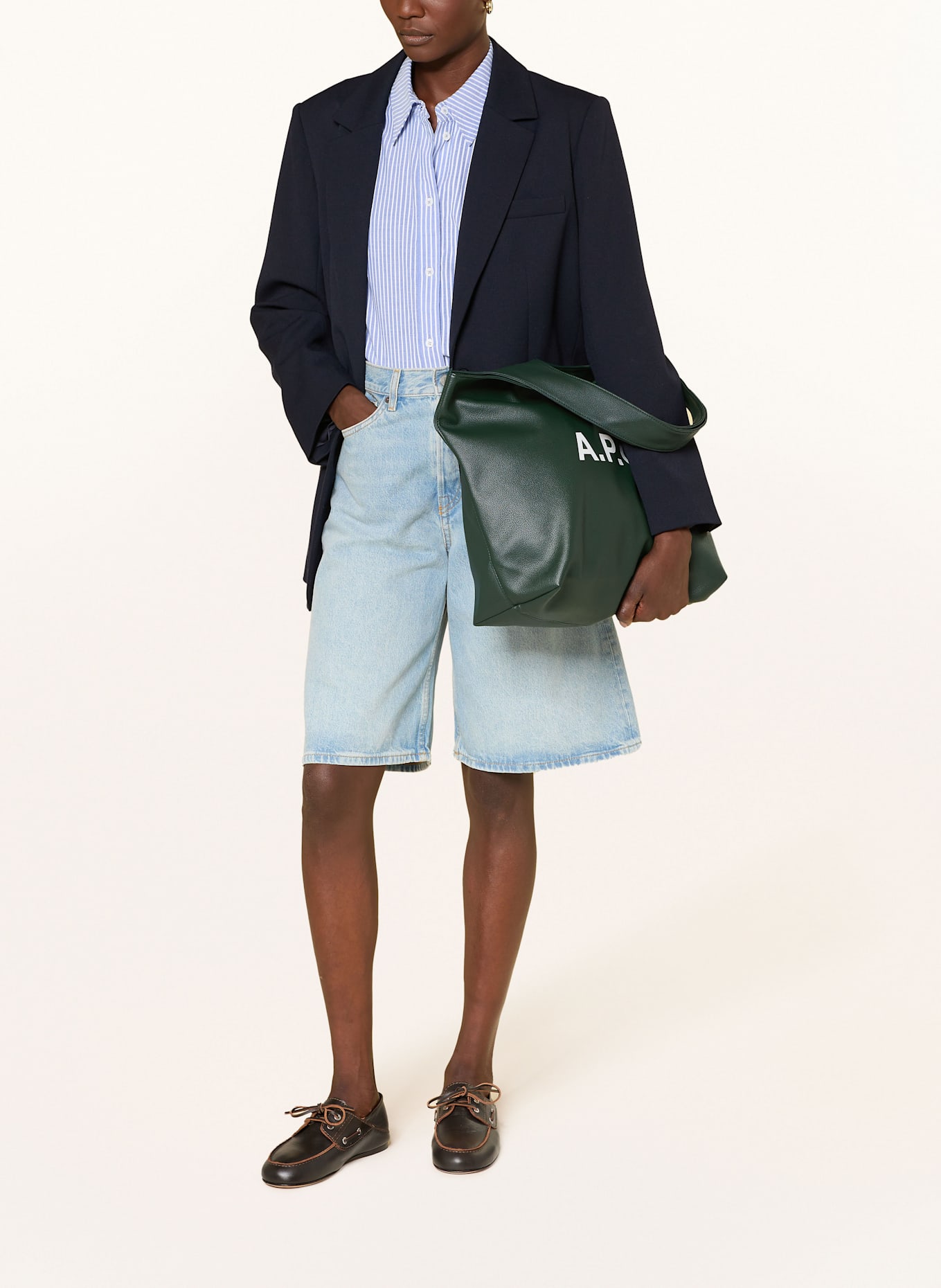 A.P.C. Shopper NINON: DARK GREEN