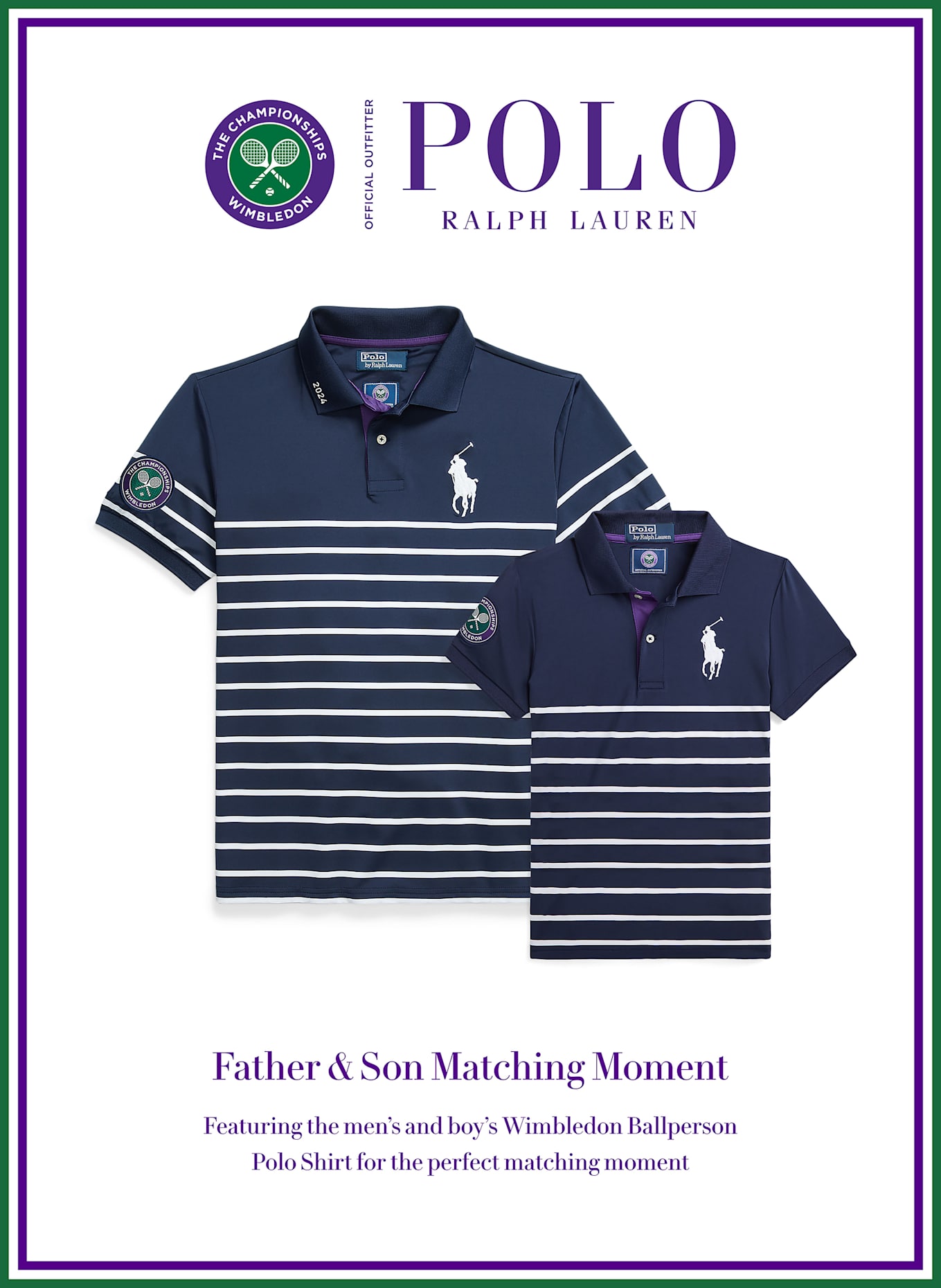 POLO RALPH LAUREN Jersey-Poloshirt WIMBLEDON: DUNKELBLAU / WEISS