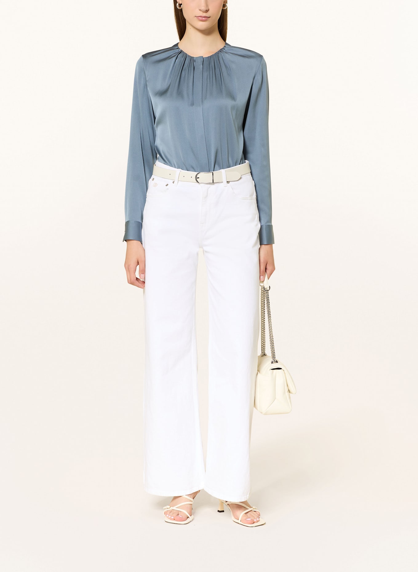 BOSS Seidenbluse BANORAH: BLAU