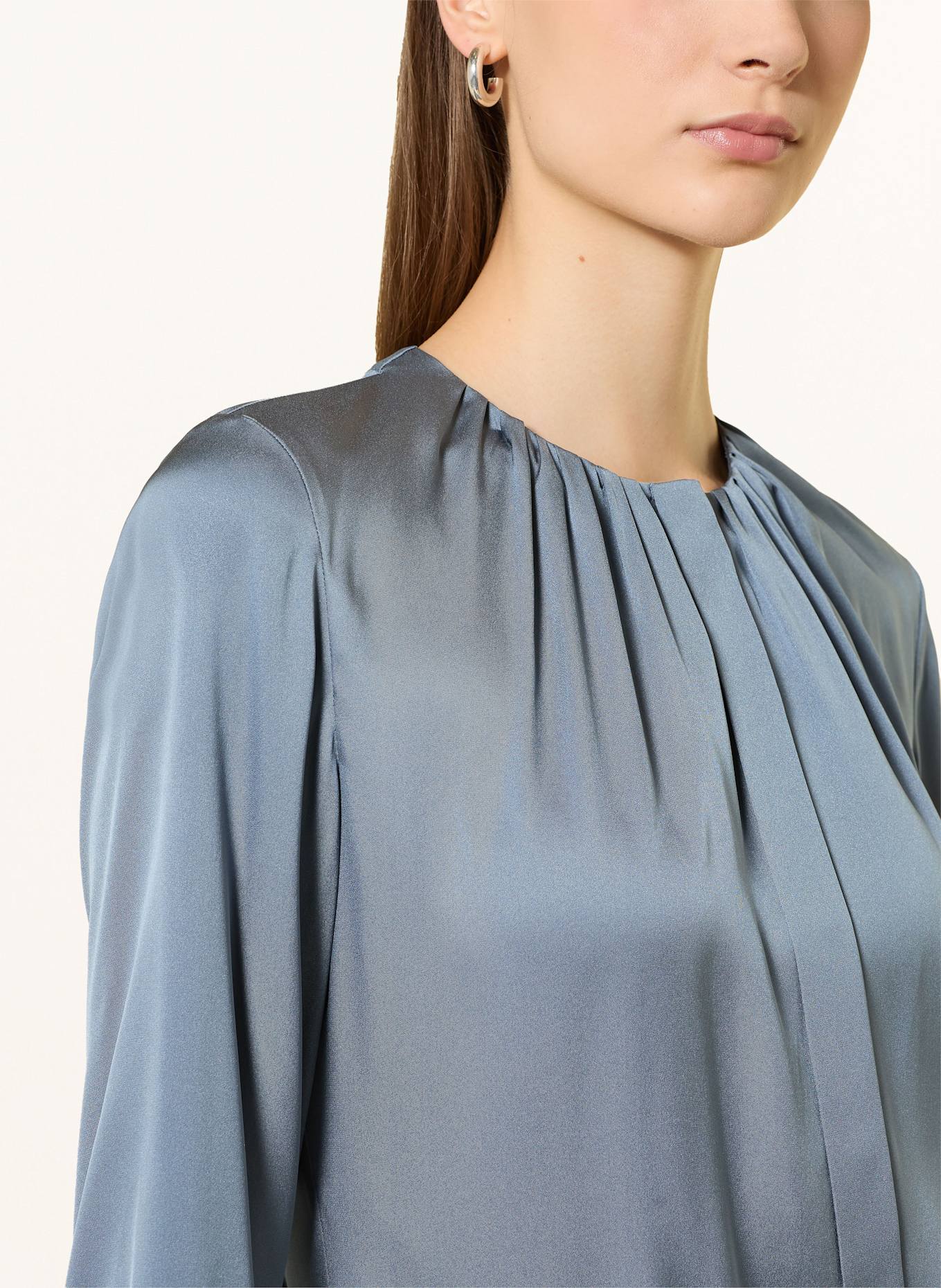 BOSS Seidenbluse BANORAH: BLAU
