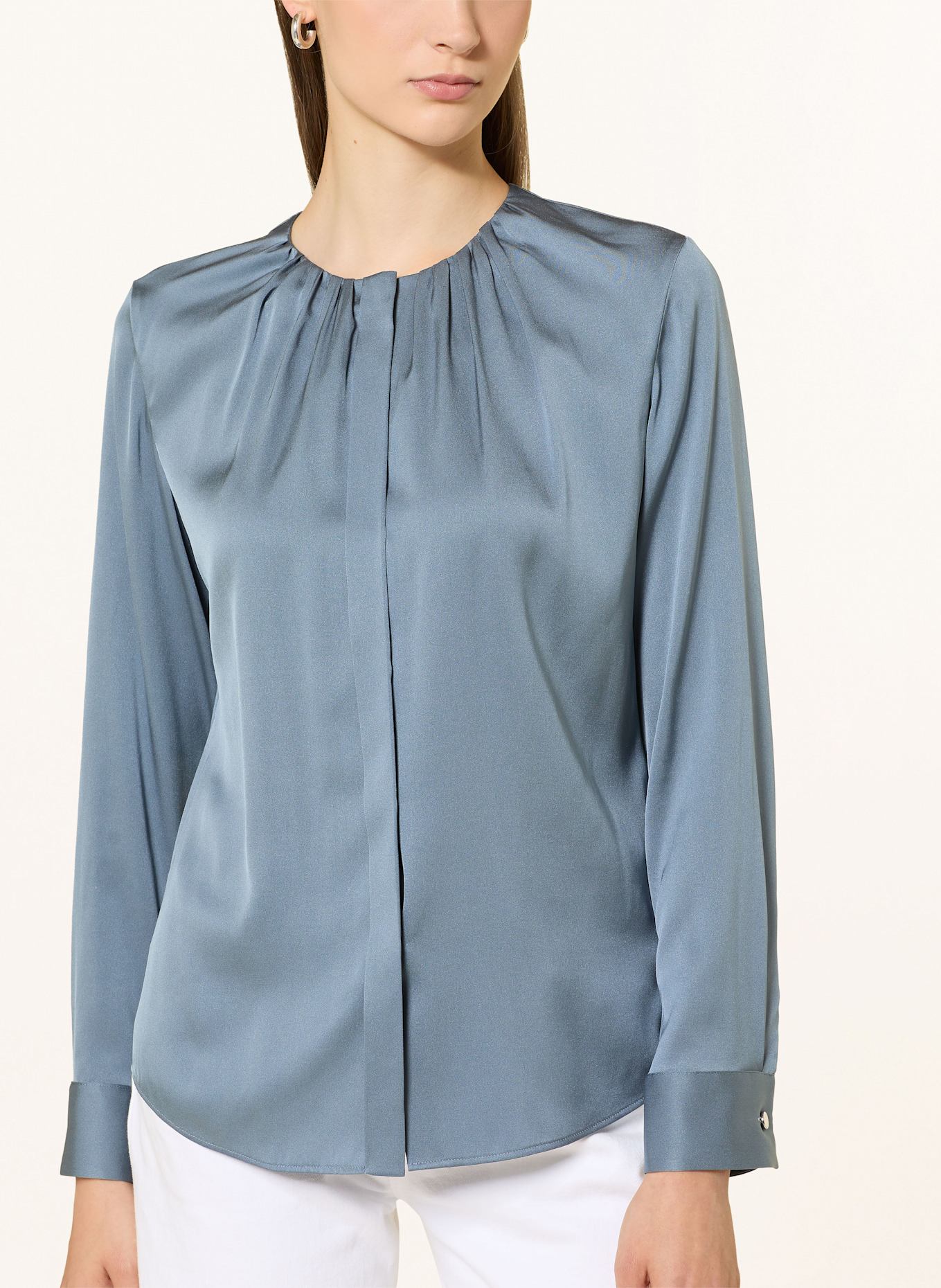 BOSS Seidenbluse BANORAH: BLAU