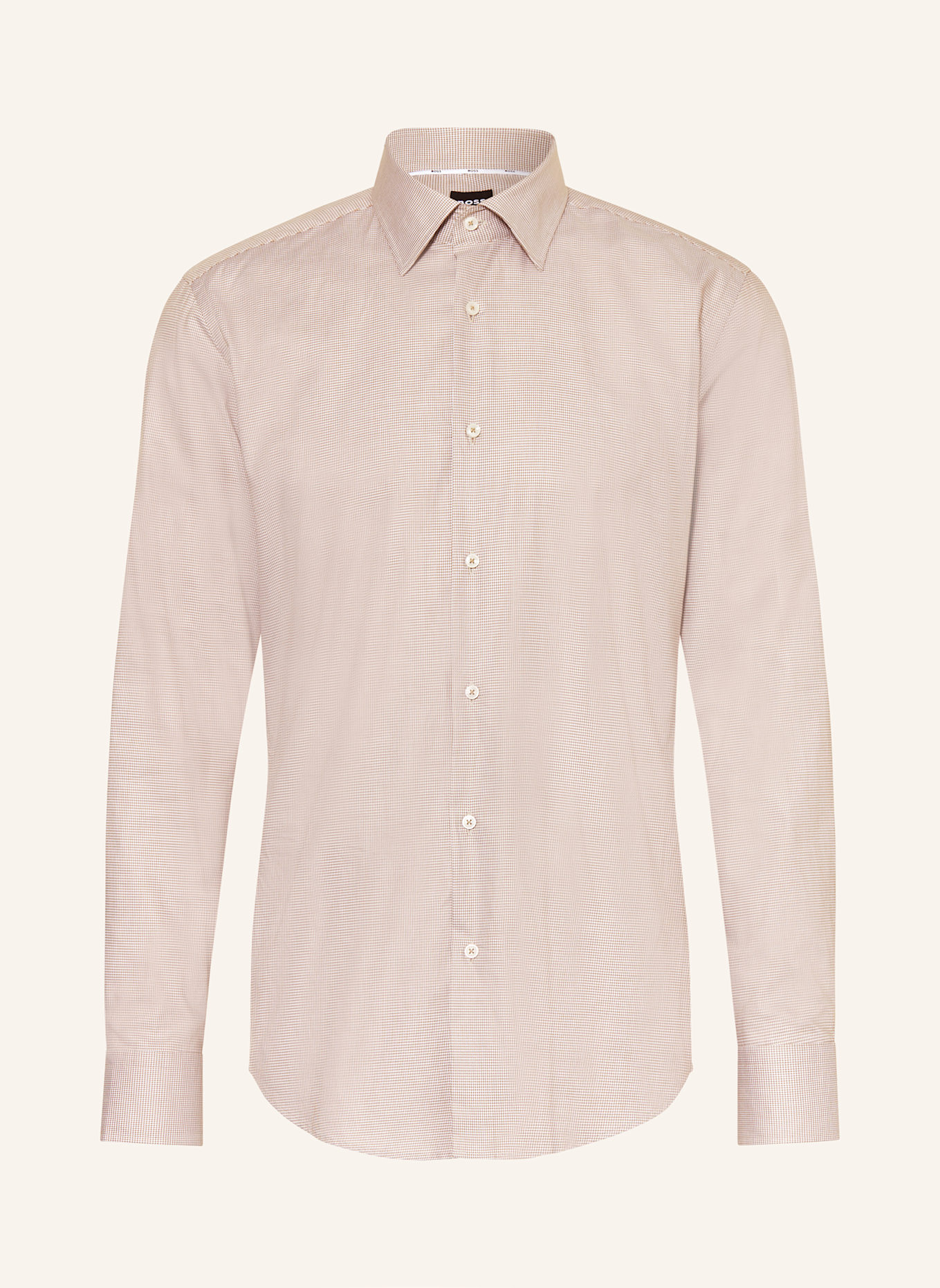 BOSS Hemd JOE Regular Fit: BEIGE / WEISS