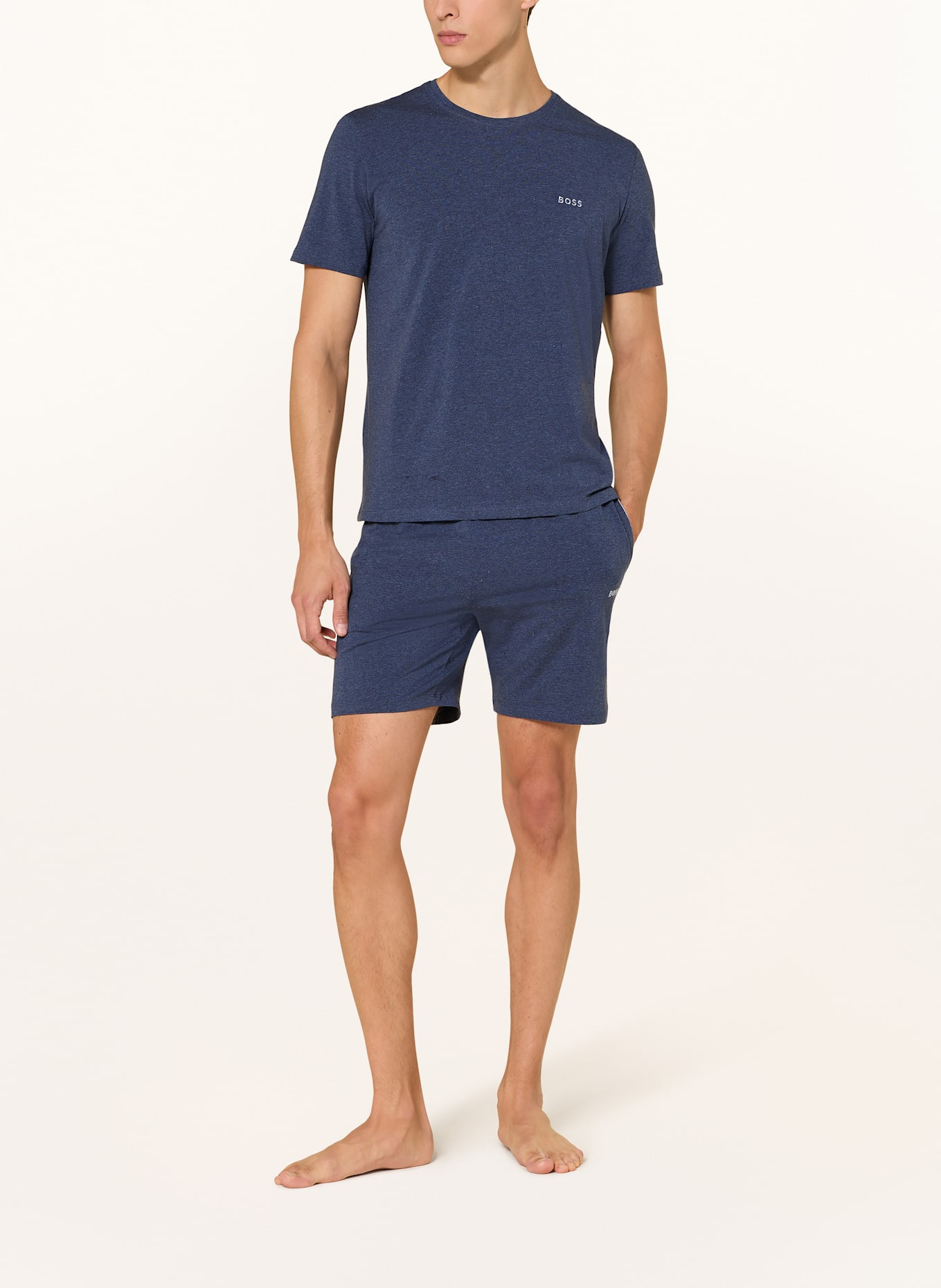 BOSS Koszulka od piżamy MIX&MATCH: GRANATOWY