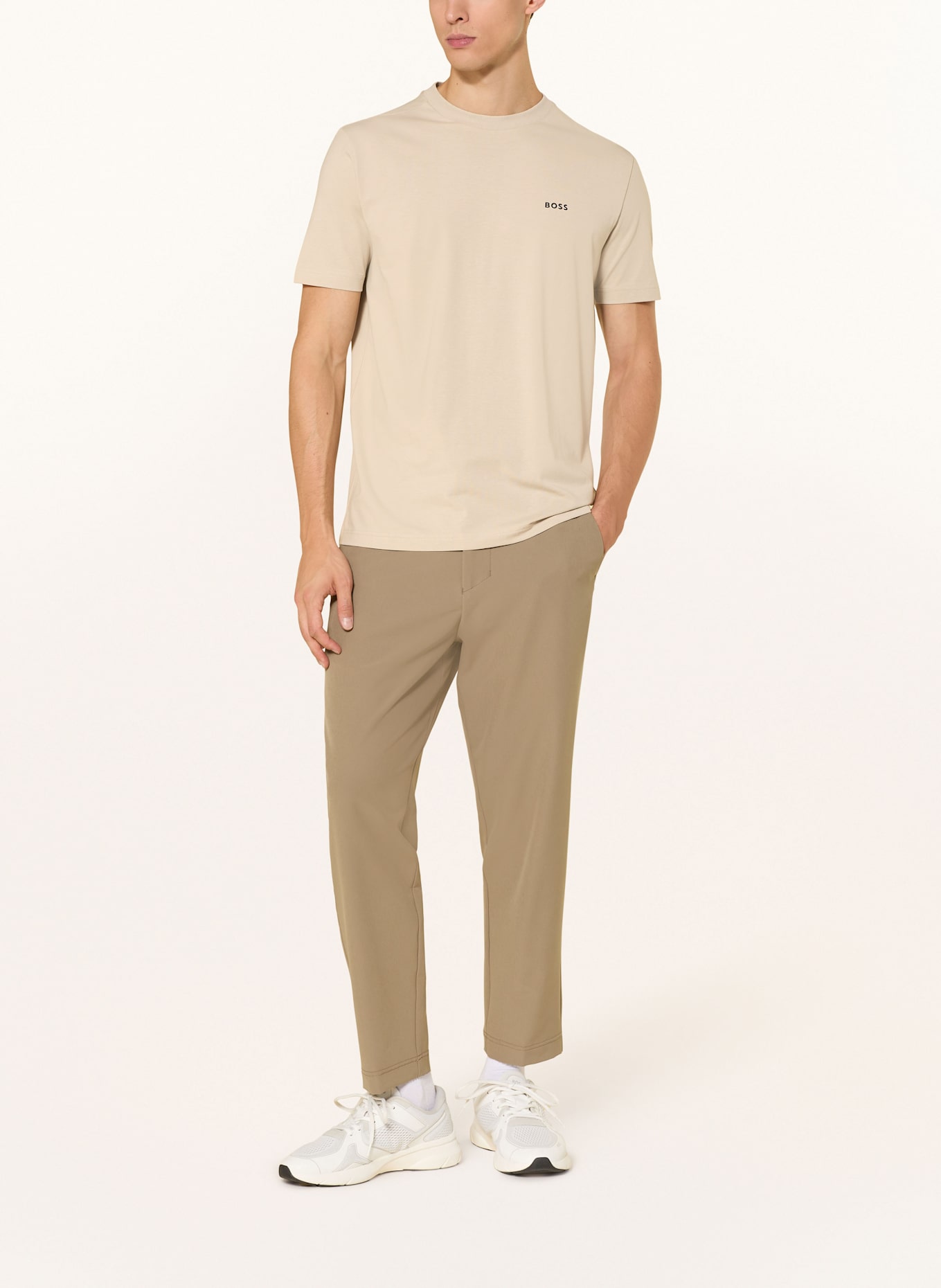 BOSS T-Shirt TEE: BEIGE