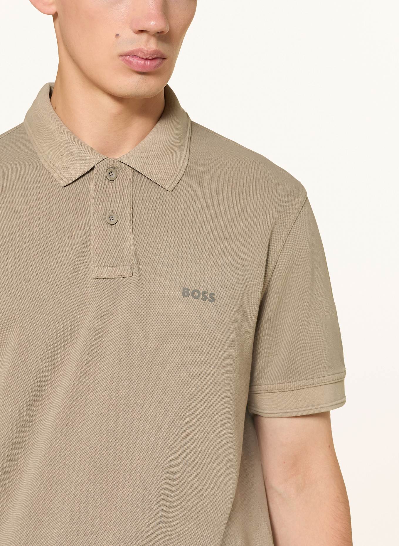 BOSS Piqué-Poloshirt PRIME: KHAKI