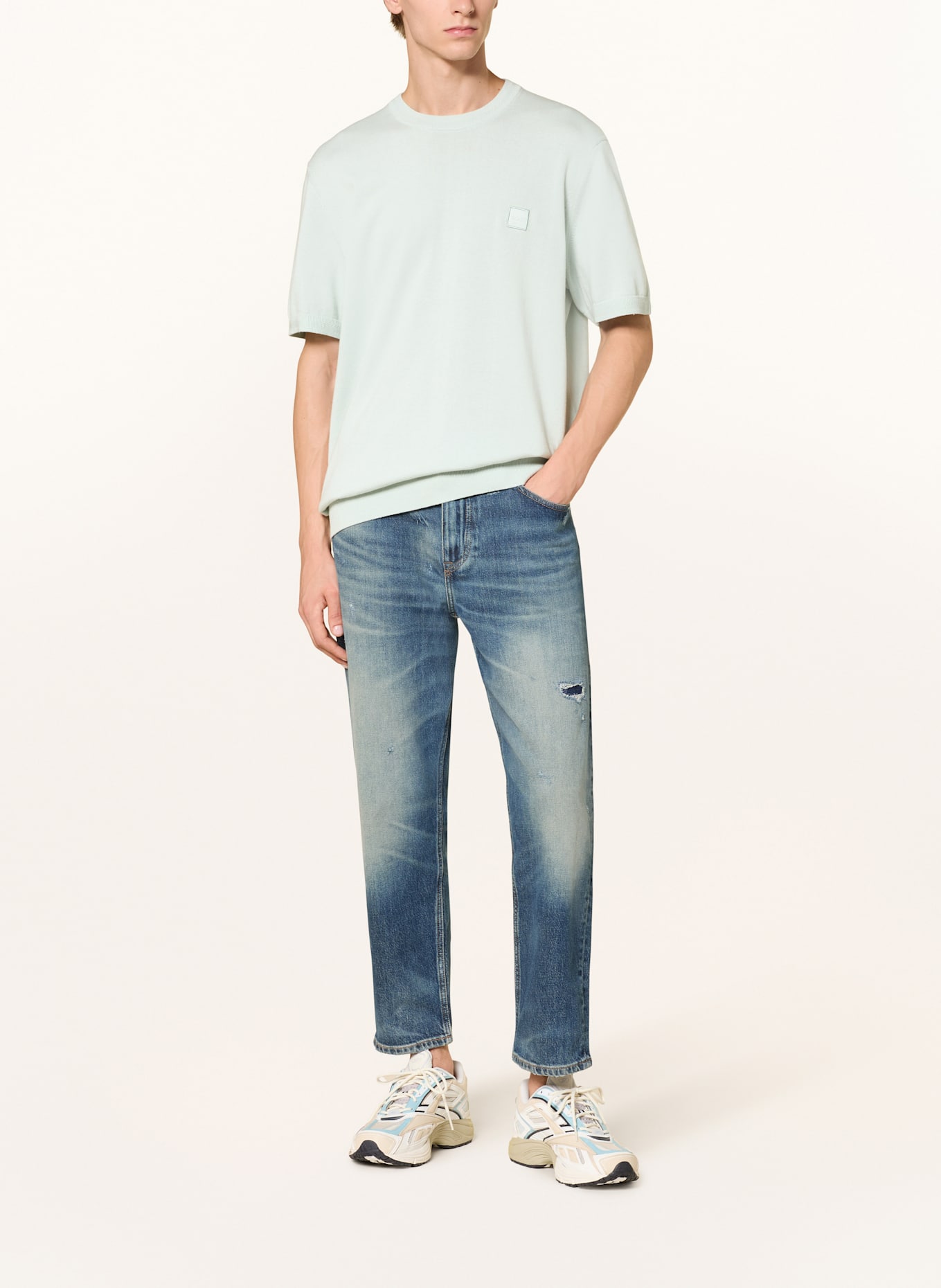 BOSS Strickshirt KANACHE: MINT