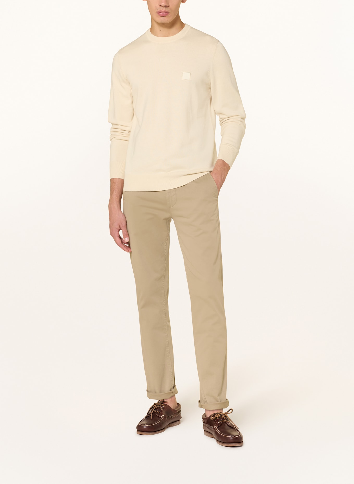 BOSS Pullover KANOVANO: ECRU