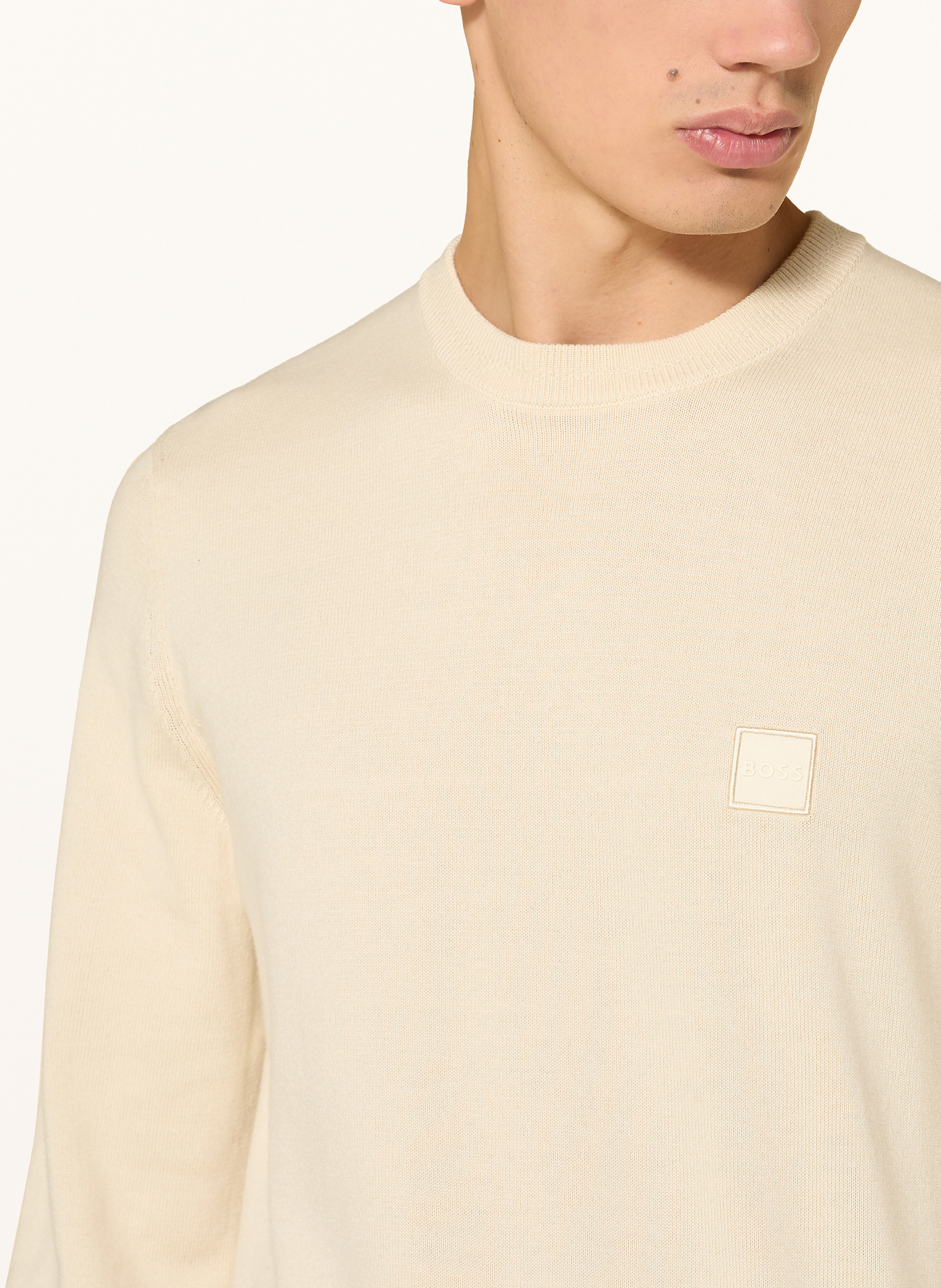 BOSS Pullover KANOVANO: ECRU