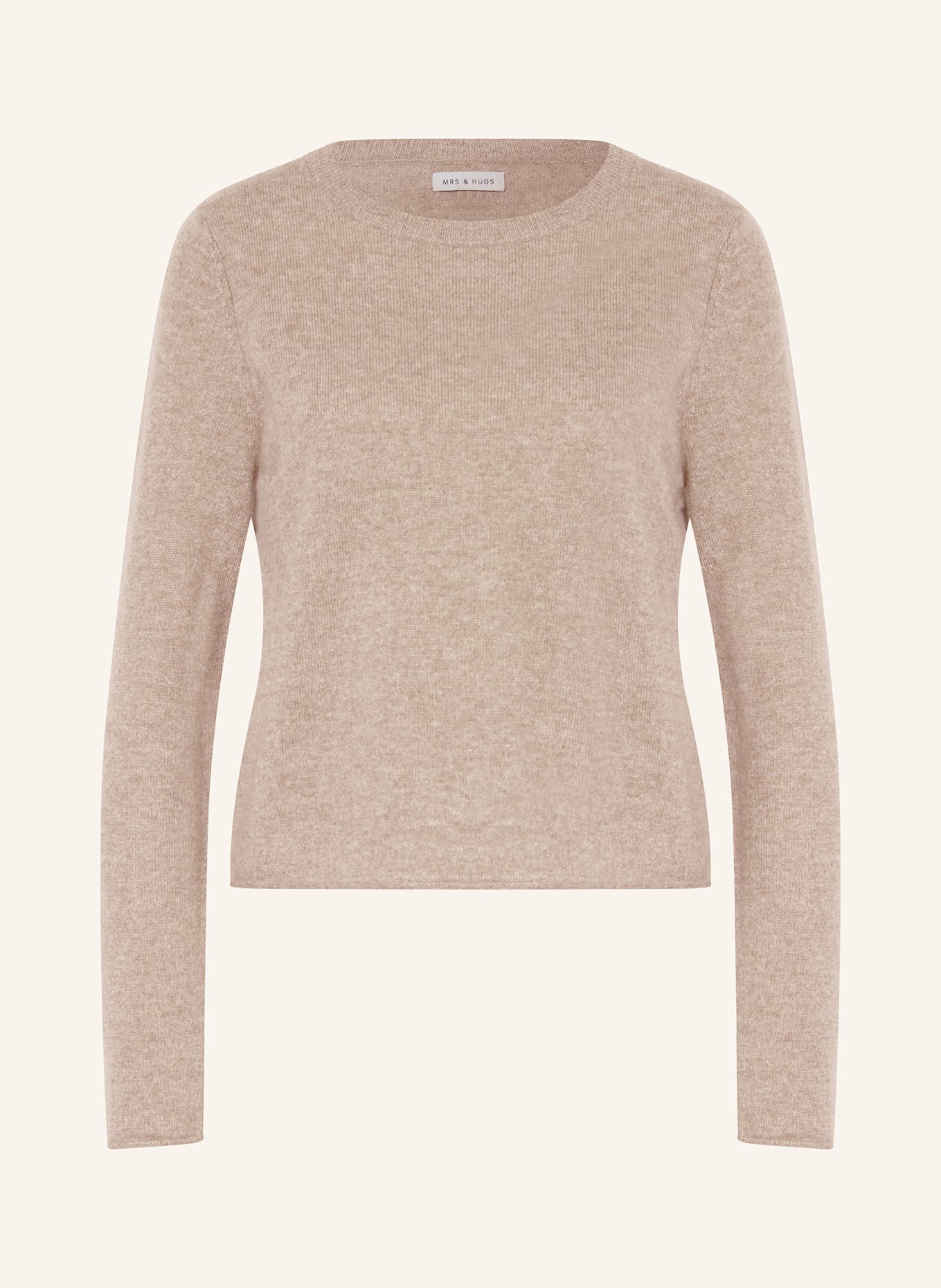 MRS & HUGS Cashmere-Pullover: BEIGE