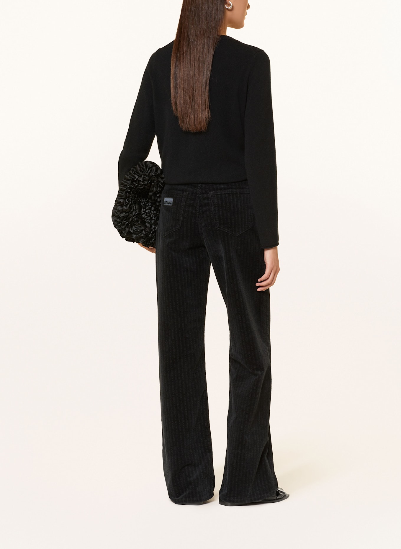 MRS & HUGS Cashmere-Pullover: SCHWARZ