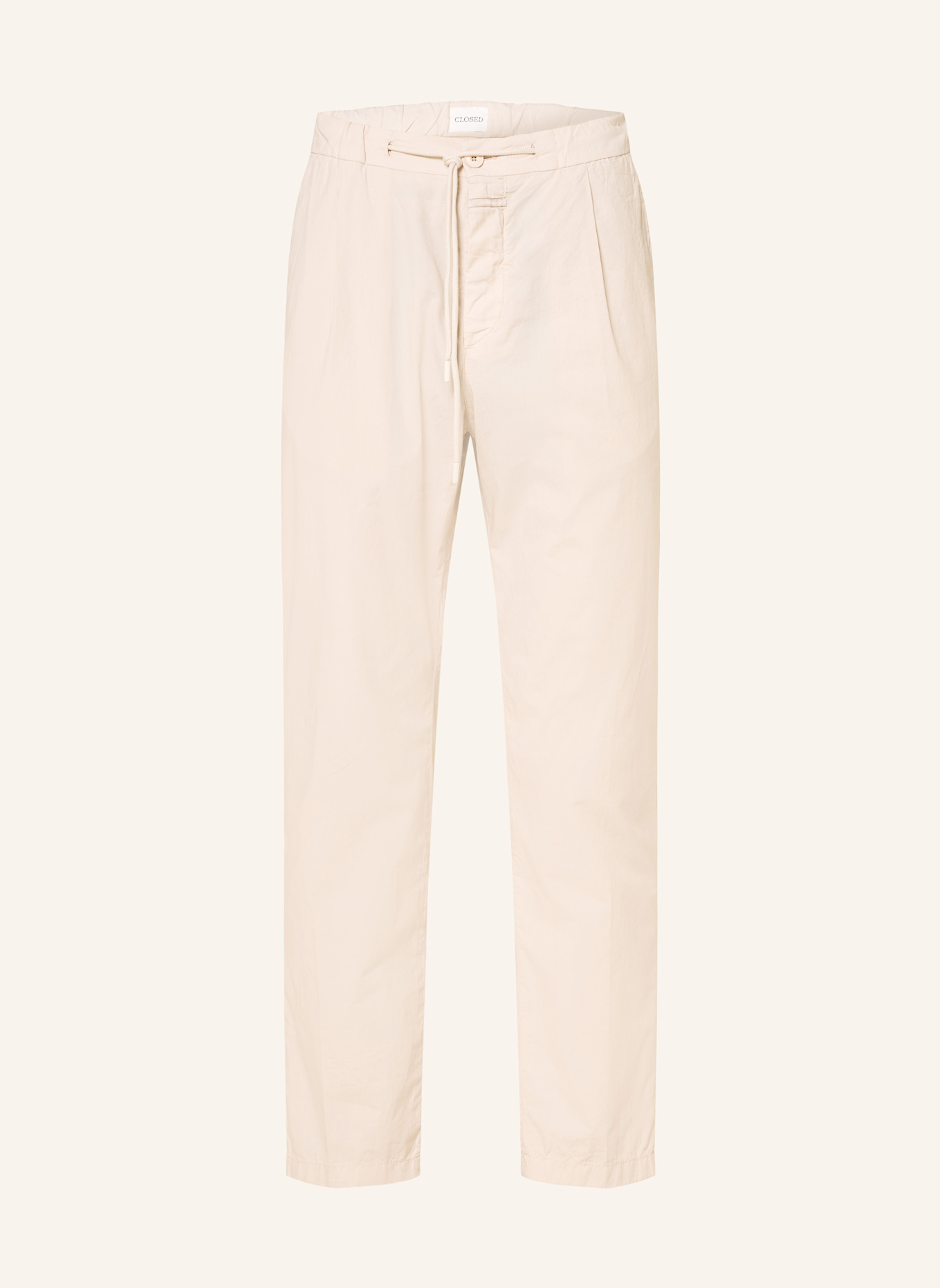 CLOSED Kalhoty VIGO v joggingovém stylu Tapered Fit: KRÉMOVÁ