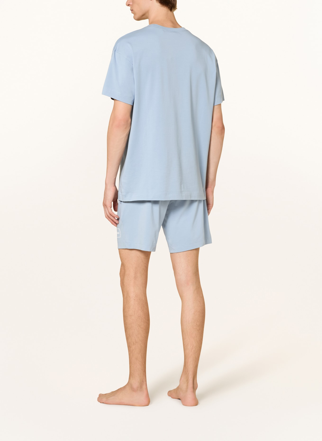 HUGO LAZE sleep shorts: BLUE GRAY