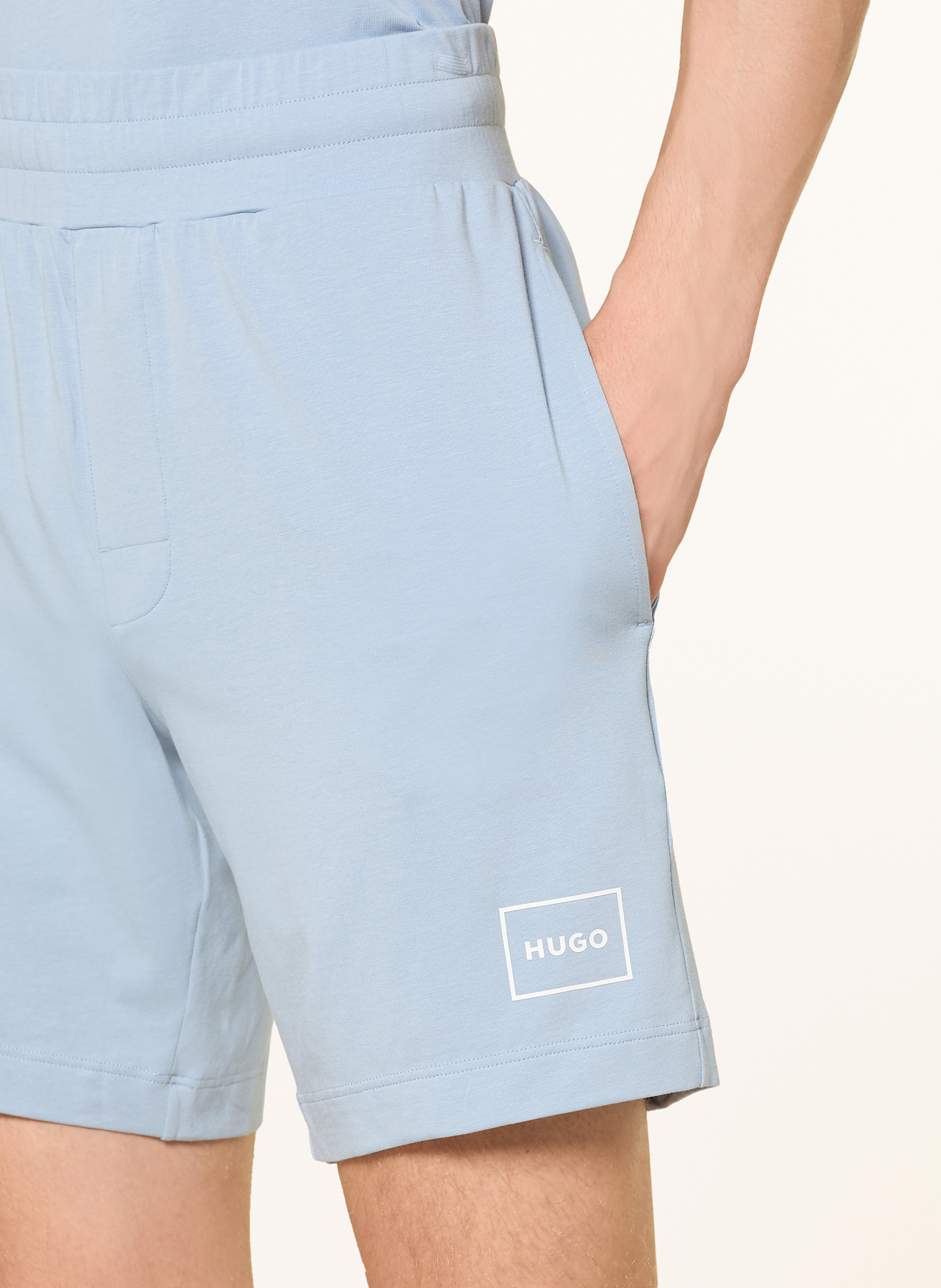 HUGO LAZE sleep shorts: BLUE GRAY