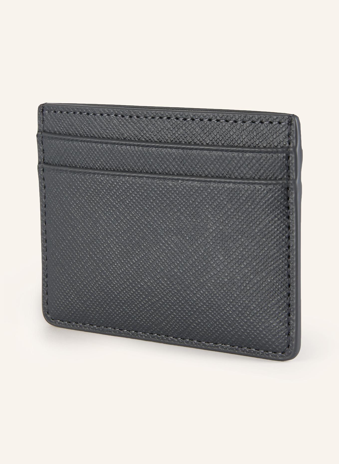 SANDRO Etui na karty ze skóry saffiano: CZIEMNOSZARY