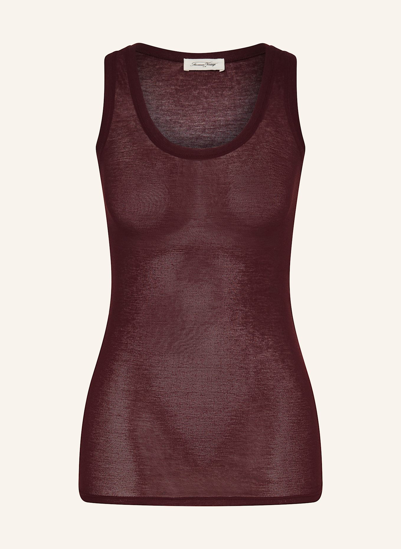 American Vintage Tank top: CIEMNOCZERWONY