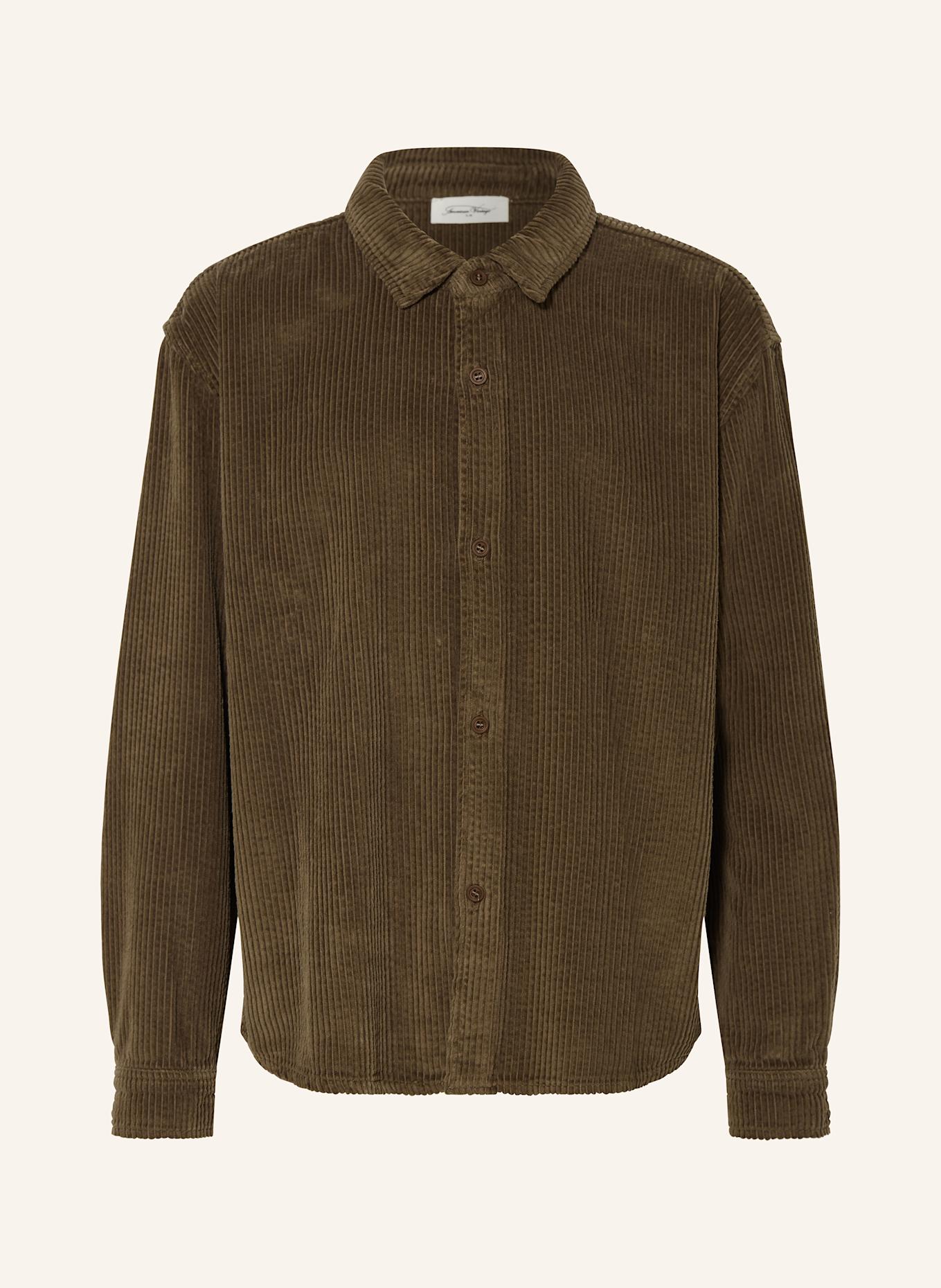 American Vintage Koszula wierzchnia ze sztruksu: CIEMNOBRĄZOWY