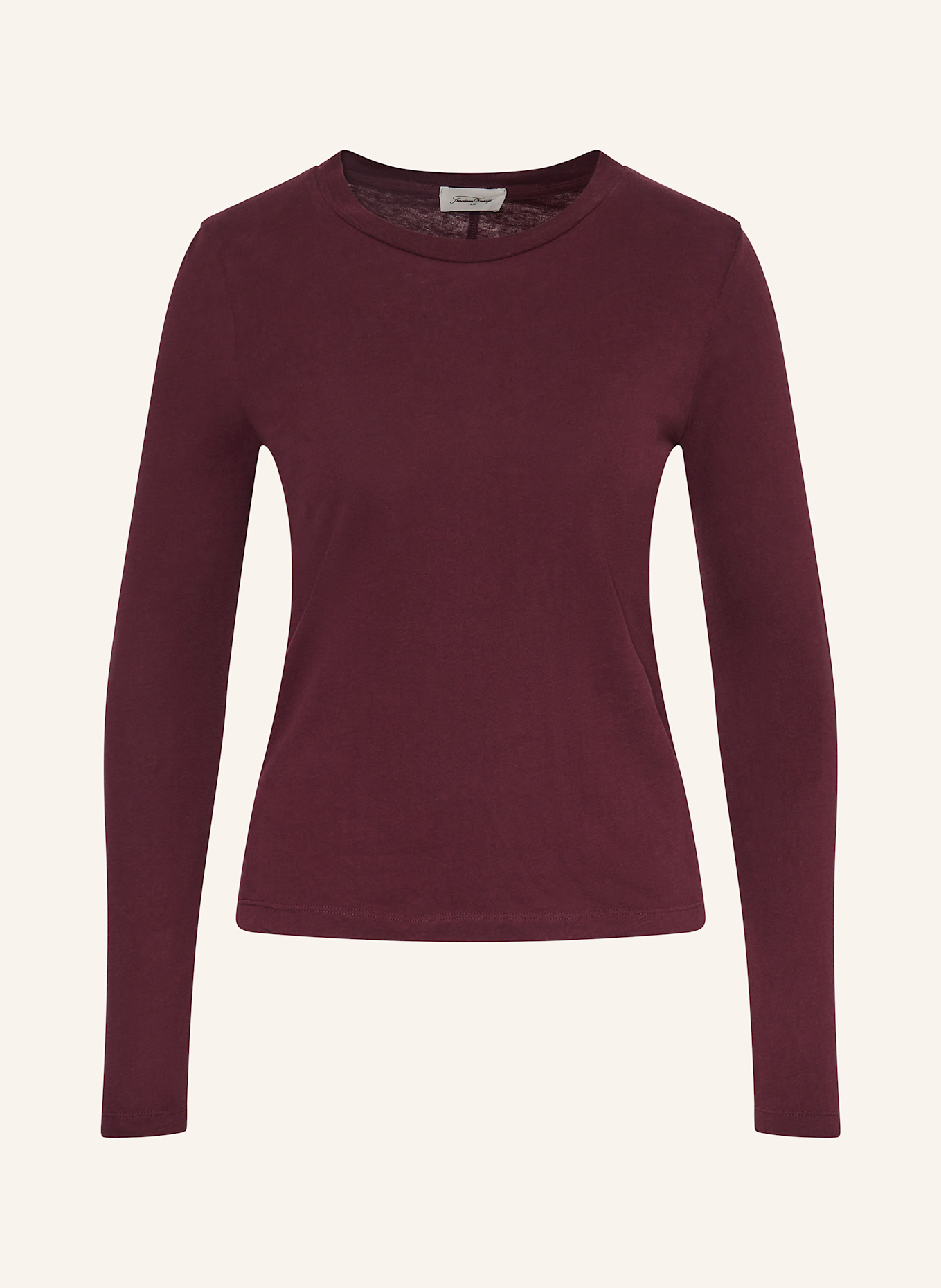 American Vintage Koszulka z długim rękawem GAMIPY: CIEMNOCZERWONY