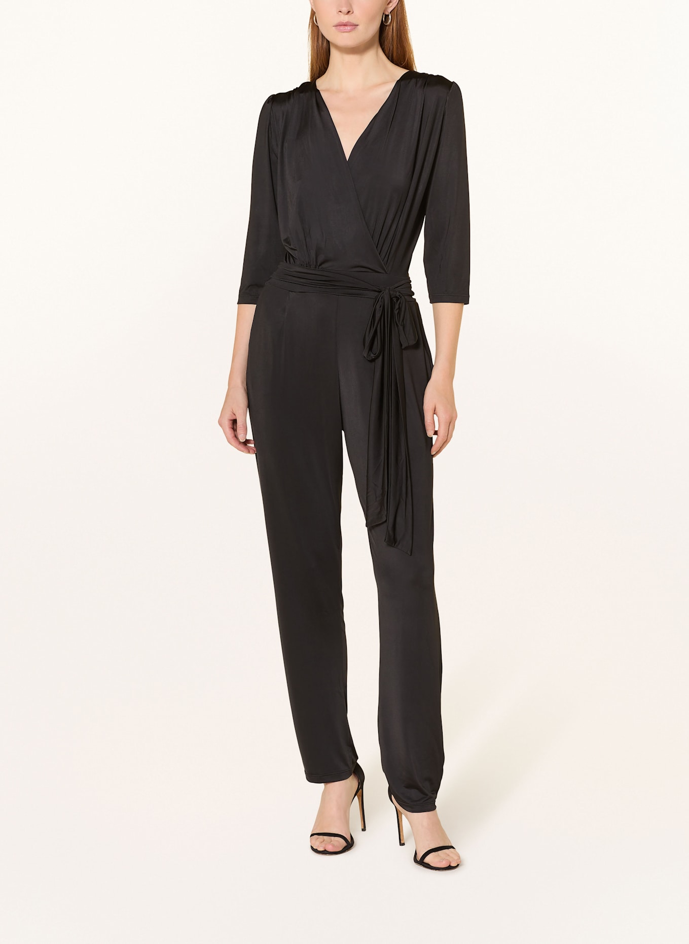 marivie Jersey-Jumpsuit NEVER EVER! mit 3/4-Arm: SCHWARZ