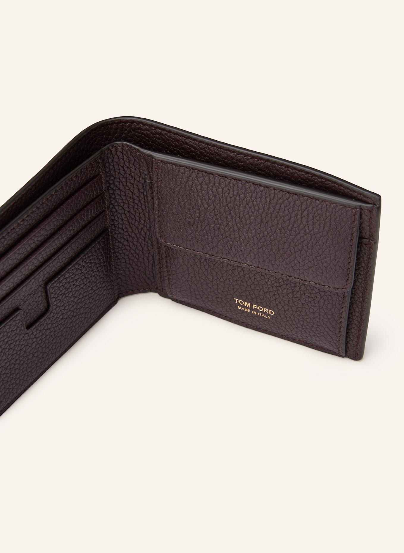 TOM FORD Portfel: CIEMNOBRĄZOWY