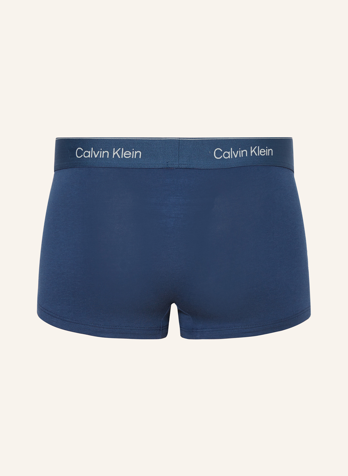 Calvin Klein 3er-Pack Boxershorts ICON COTTON STRETCH Low Rise: BLAU / CREME / ORANGE