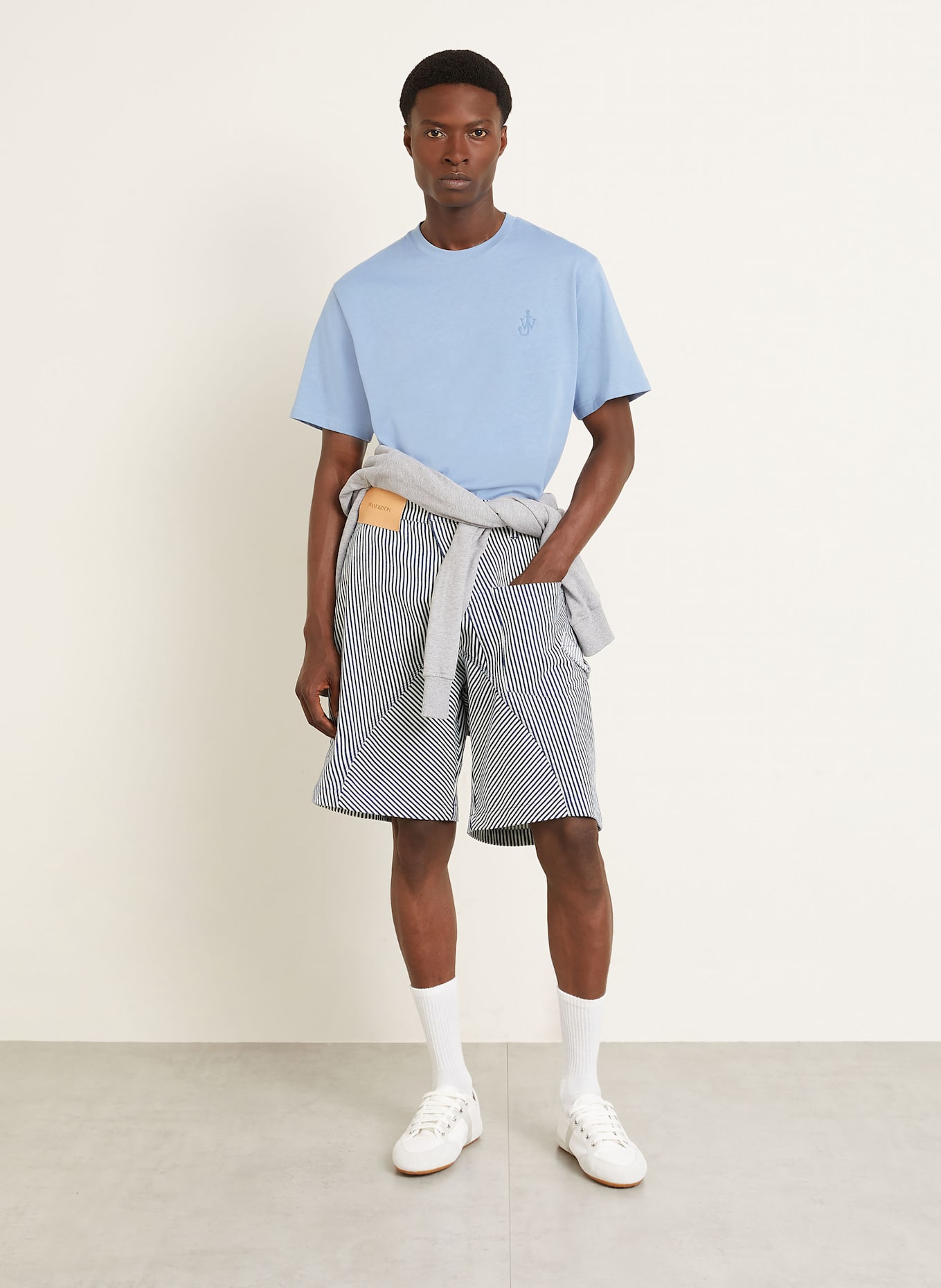 JW ANDERSON T-shirt: SZARONIEBIESKI