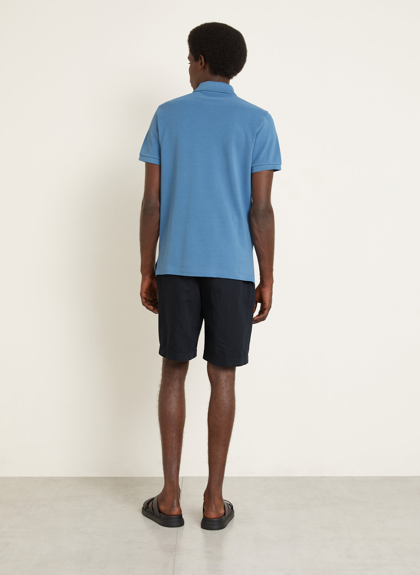 FENDI Koszulka polo z piki regular fit: SZARONIEBIESKI