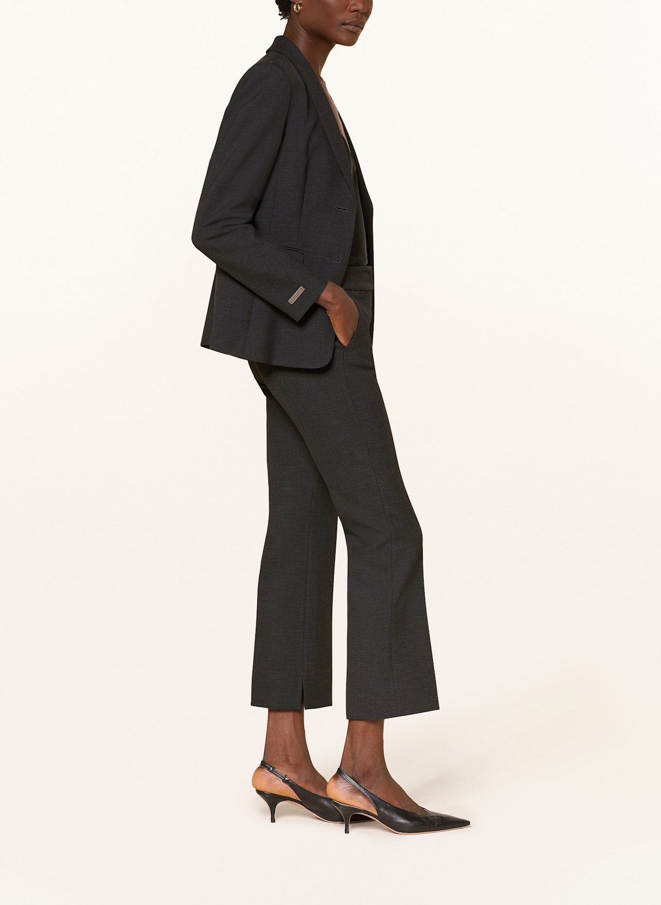 PESERICO Marlenehose: DUNKELGRAU