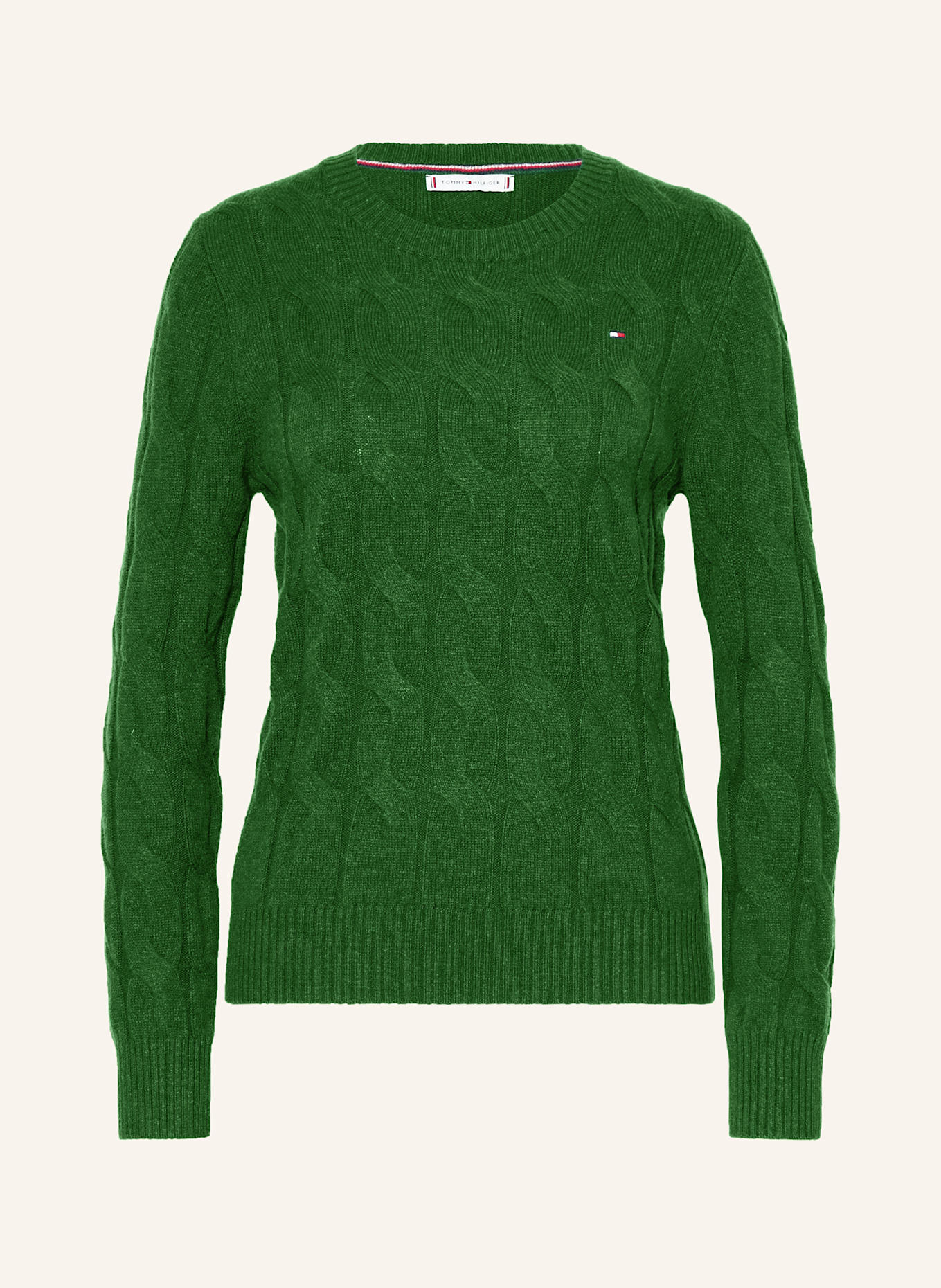 TOMMY HILFIGER Pullover: GRÜN