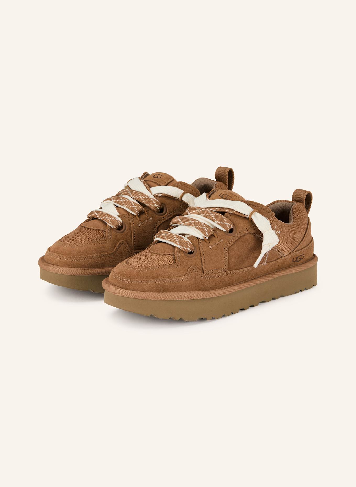 UGG Sneaker LO LOWMEL: COGNAC/ ECRU