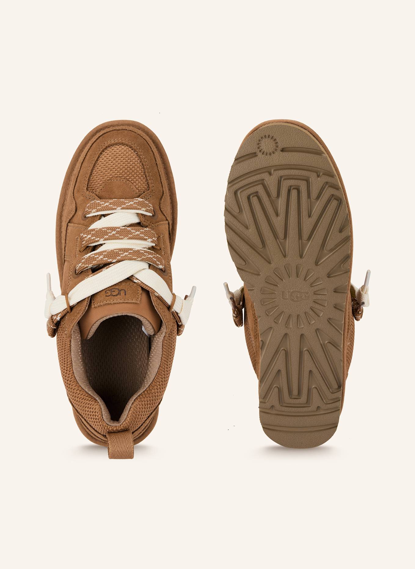 UGG Sneaker LO LOWMEL: COGNAC/ ECRU