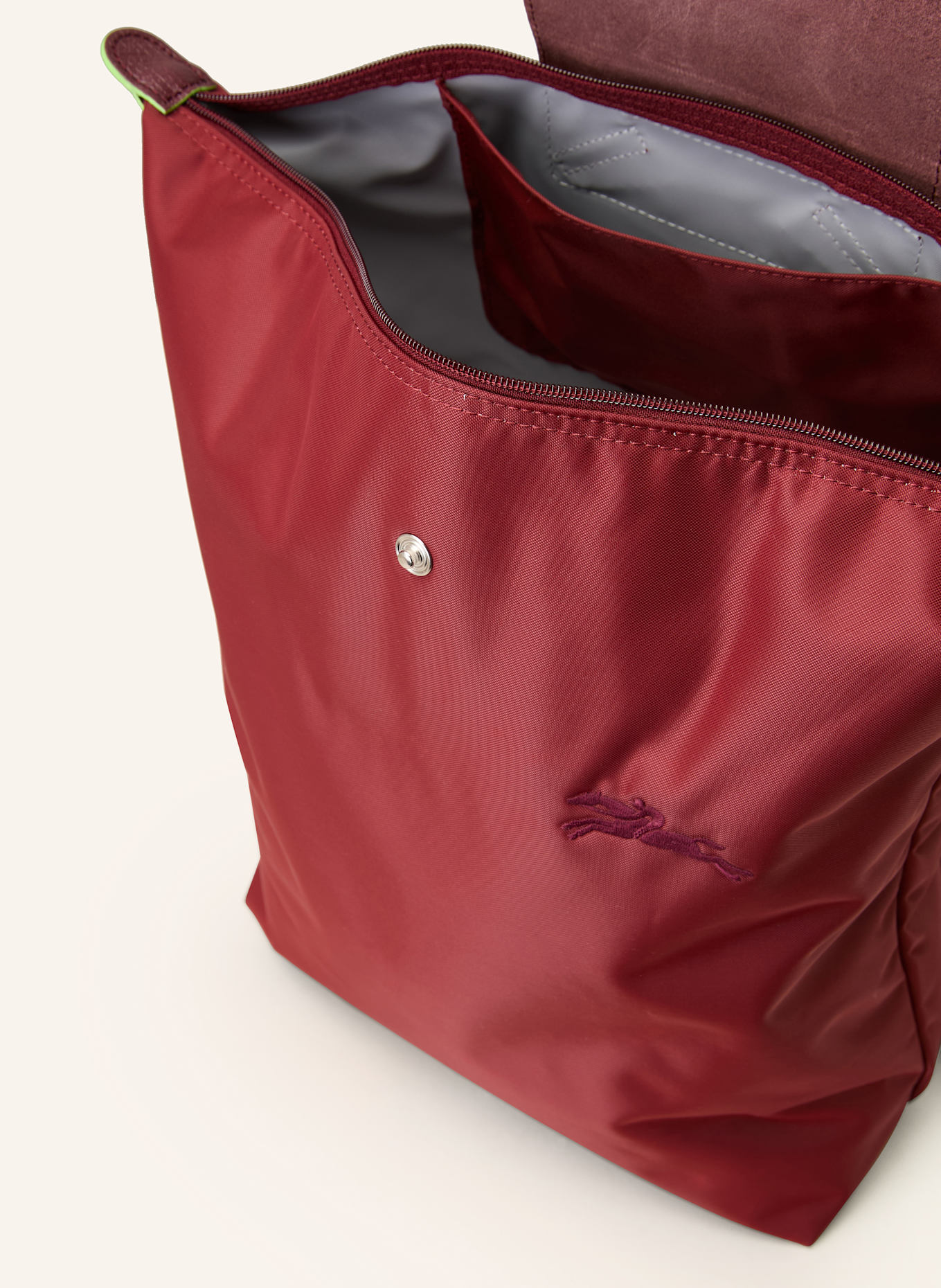 LONGCHAMP Rucksack LE PLIAGE GREEN: DUNKELROT