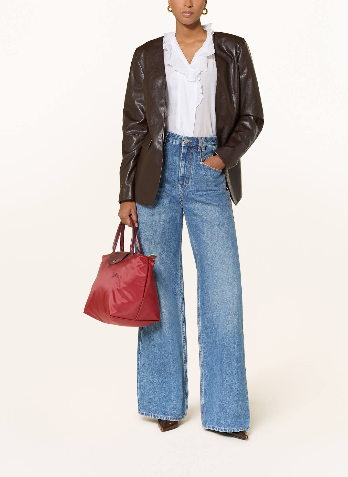 LONGCHAMP Handtasche LE PLIAGE M: DUNKELROT