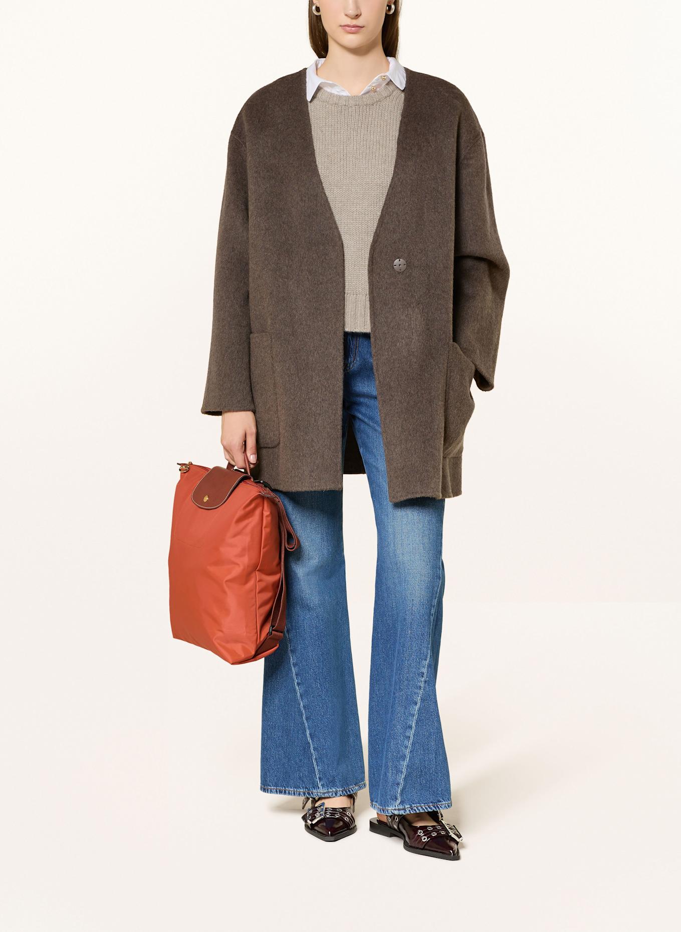 LONGCHAMP Rucksack LE PLIAGE MEDIUM: DUNKELORANGE