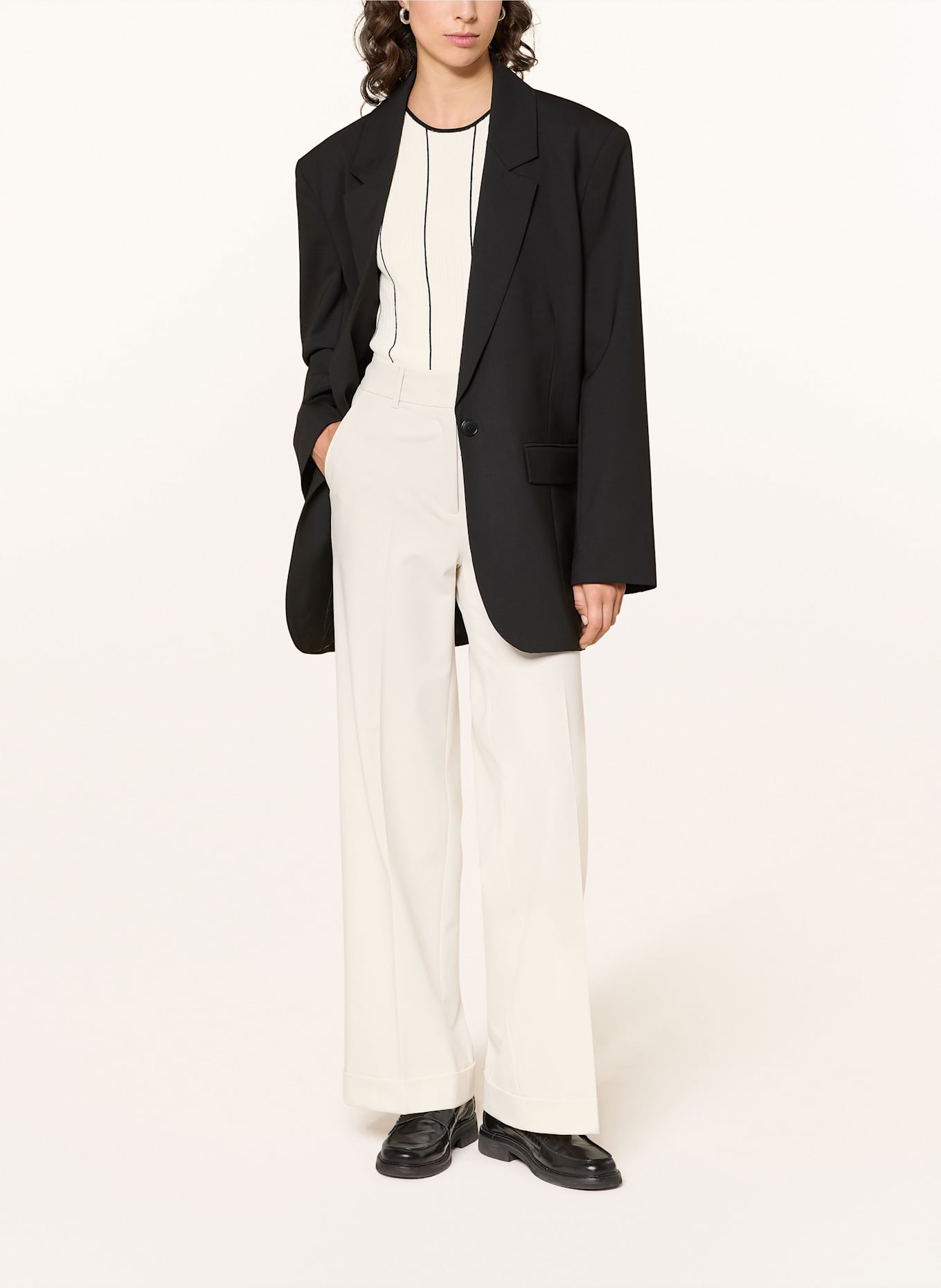 CAMBIO Marlenehose GRACE: ECRU