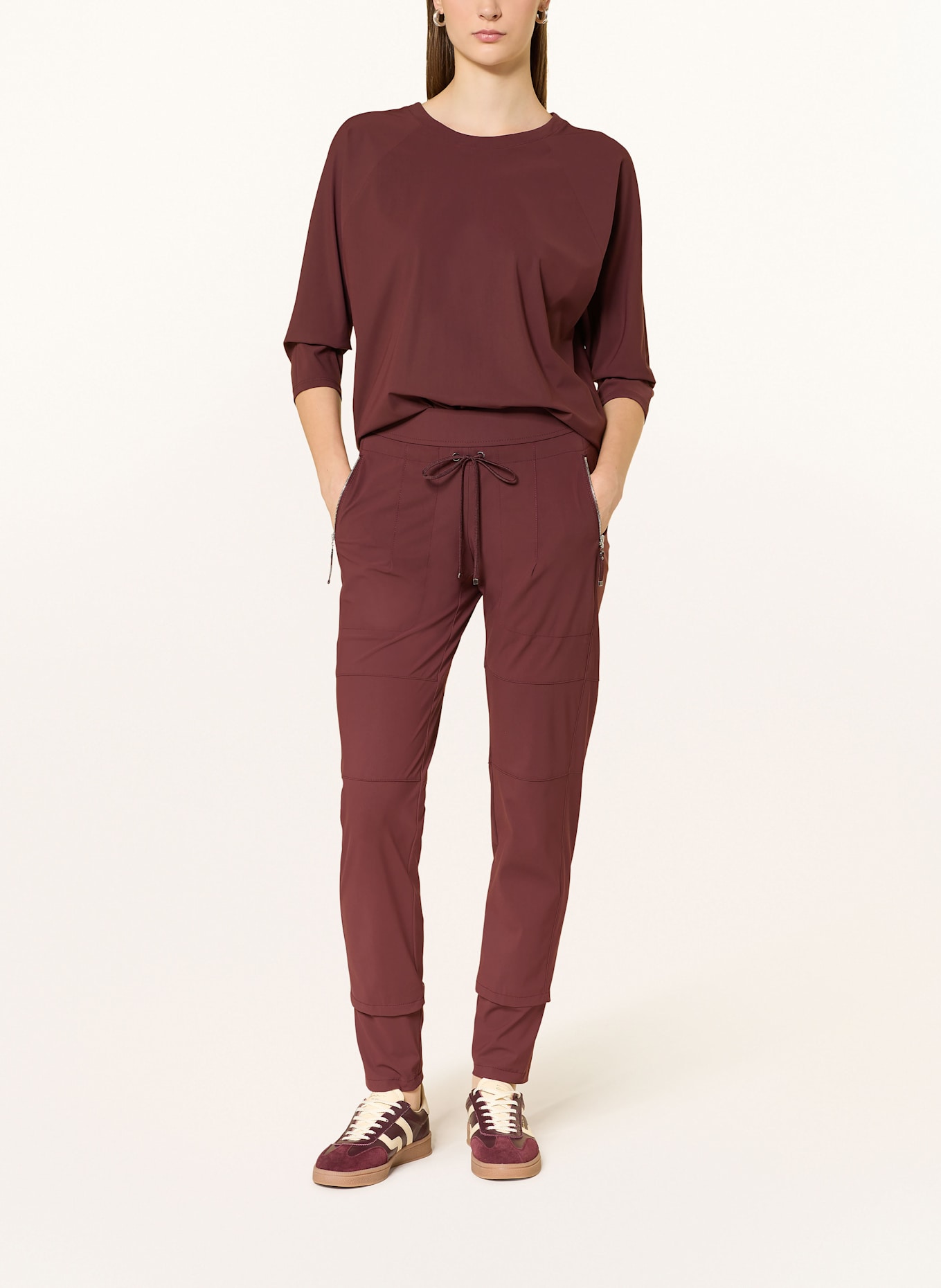 RAFFAELLO ROSSI Hose CANDY im Jogging-Stil: DUNKELROT