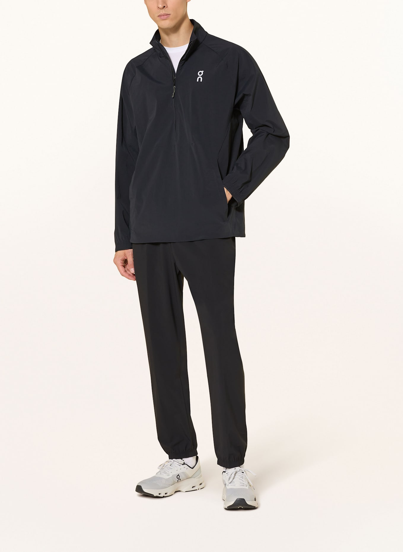 On Kurtka ALL DAY 1/2 ZIP: CZARNY