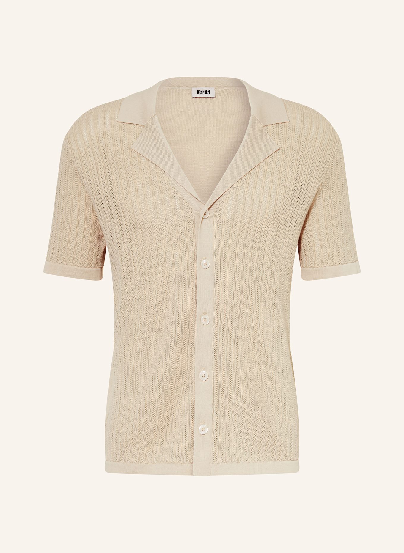 DRYKORN Strickhemd RAY Comfort Fit: HELLBRAUN