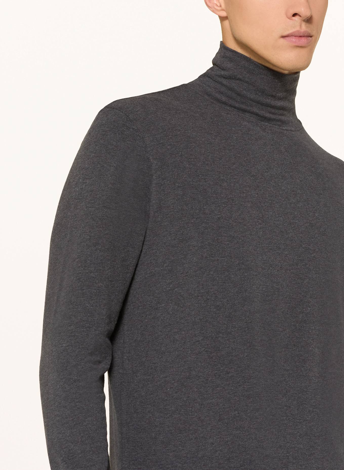 DRYKORN Rollkragenshirt EMANUEL: DUNKELGRAU