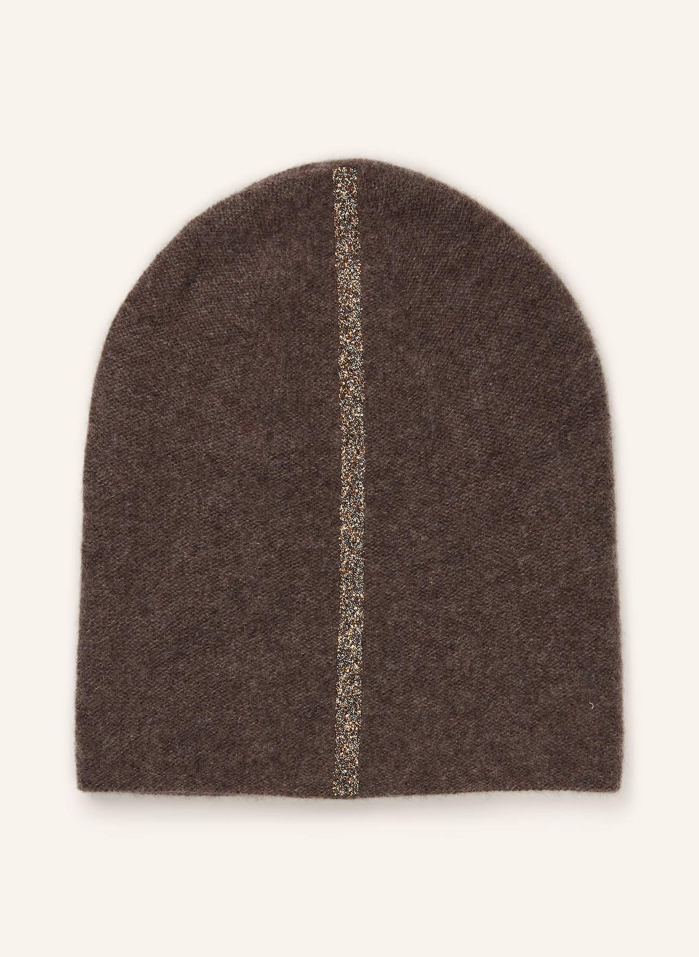 HURRAY Kašmírová čepice s ozdobnými kamínky: ČERNOŠEDÁ