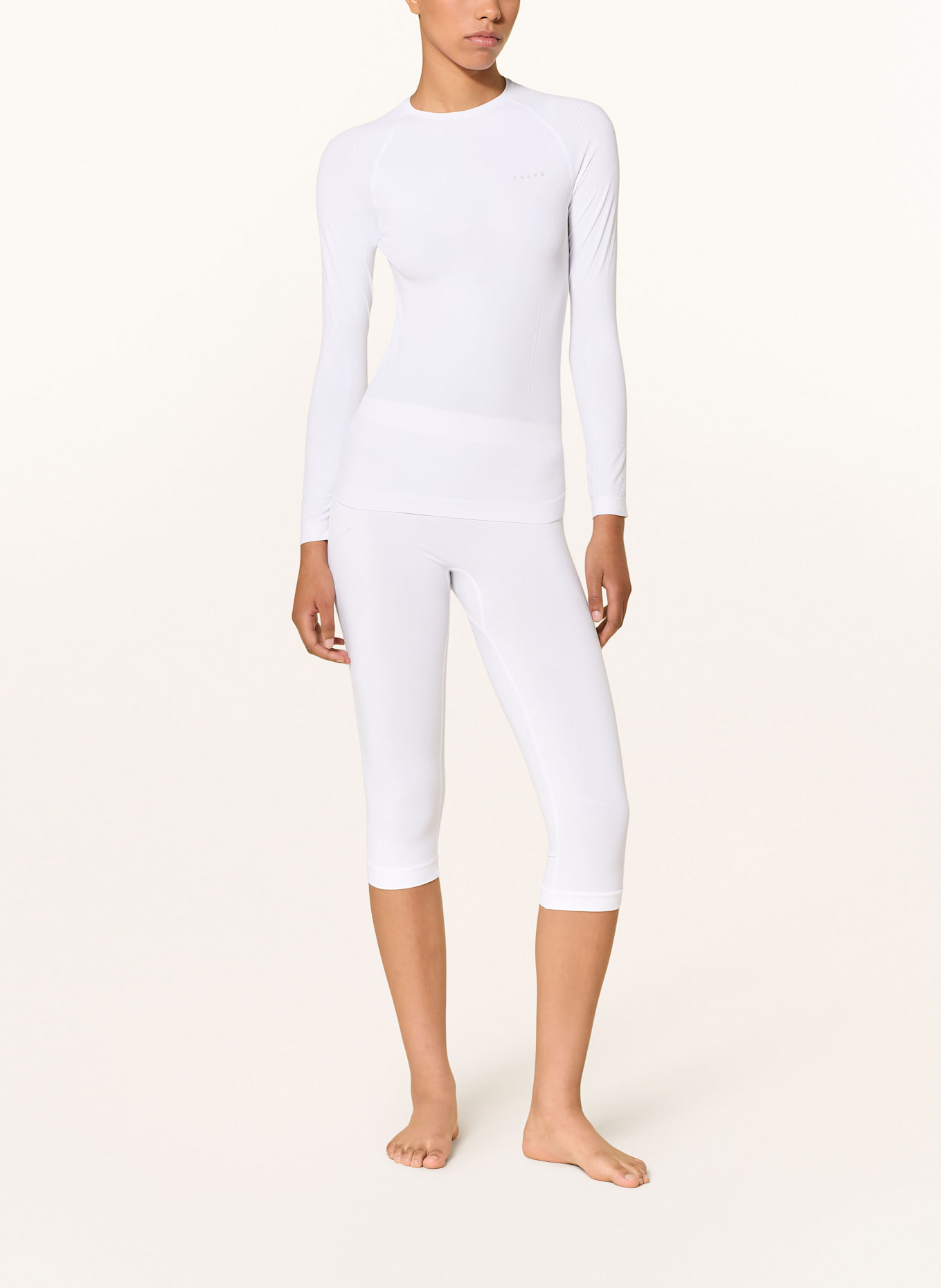 FALKE Funktionswäsche-Shirt WARM: WEISS