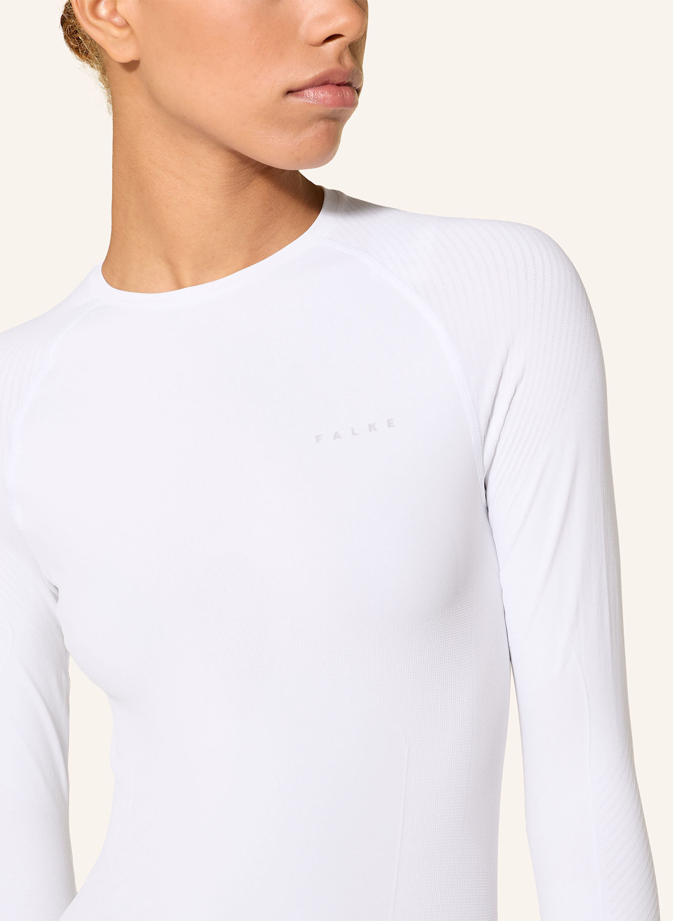 FALKE Funktionswäsche-Shirt WARM: WEISS
