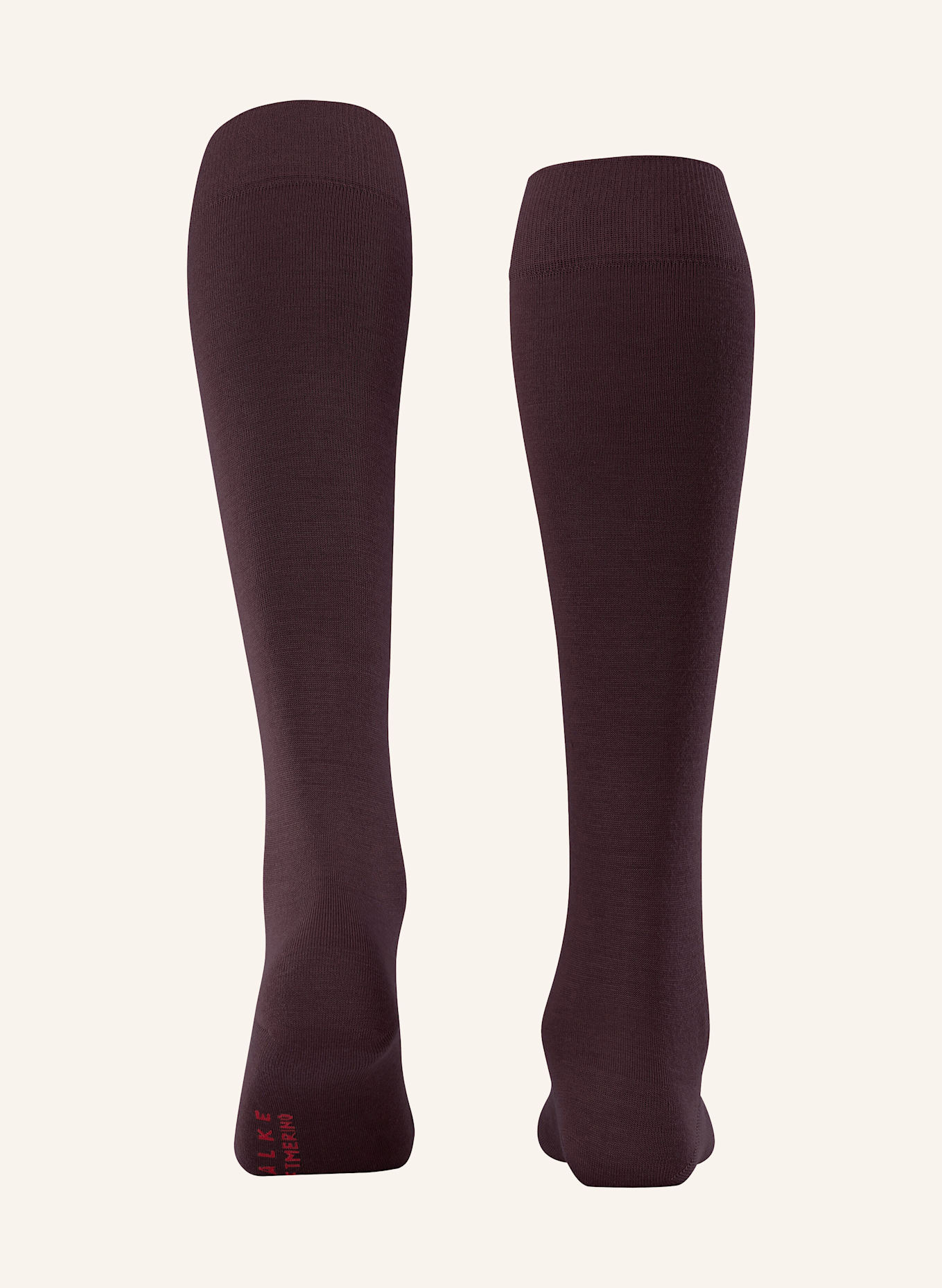 FALKE Kniestrümpfe SOFTMERINO mit Merinowolle: 8596 BAROLO