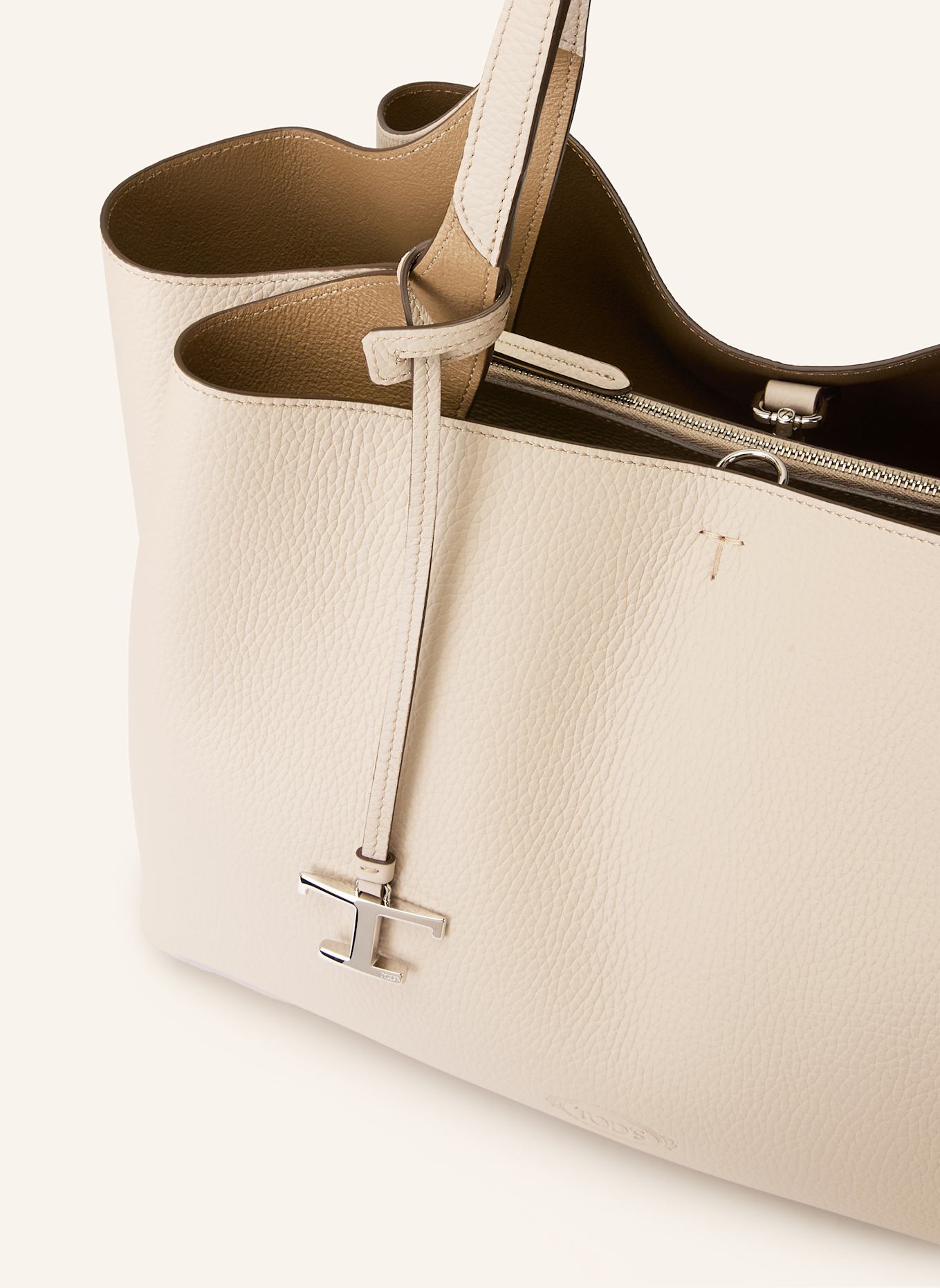 TOD'S Torba shopper: KREMOWY